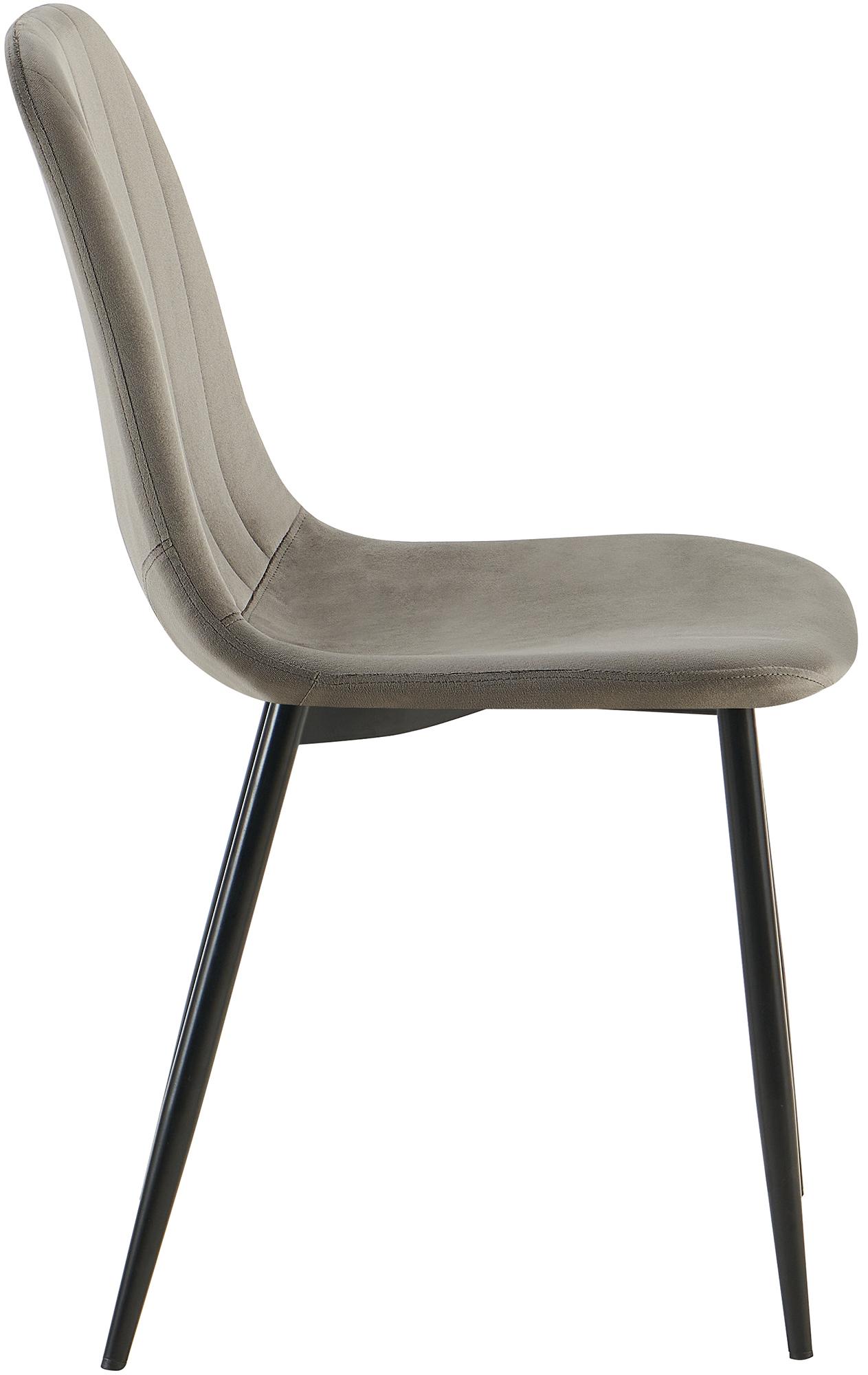 Juego De 4 Sillas de comedor Baxter en terciopelo