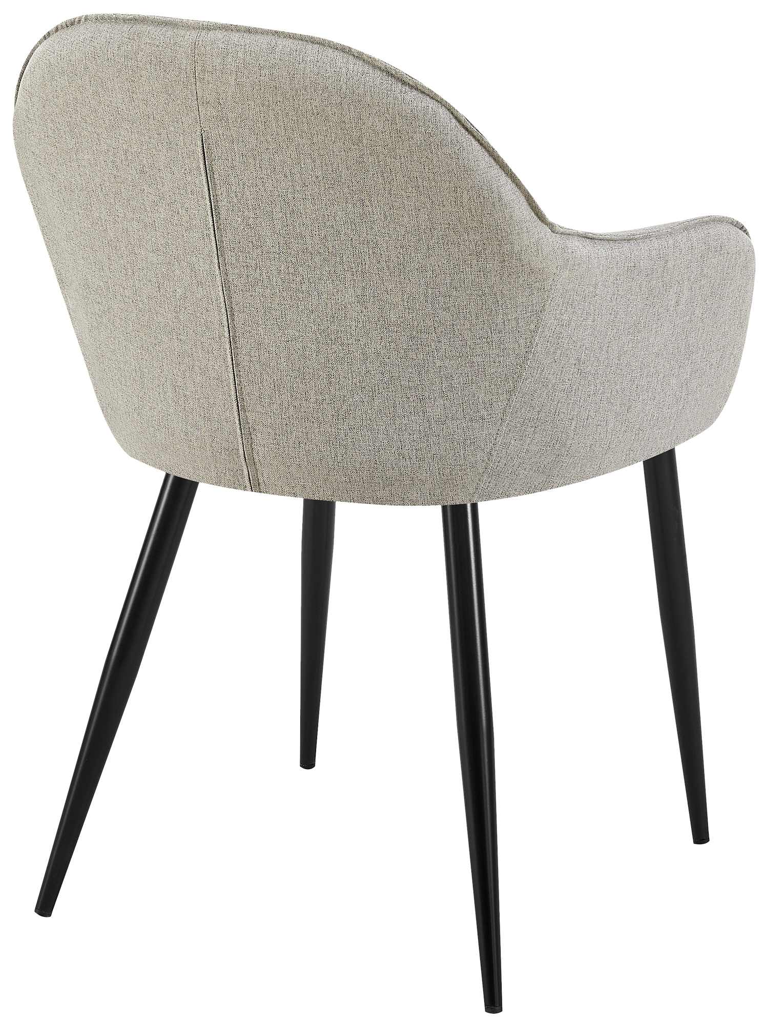 Silla de comedor Boise tapizada en tela