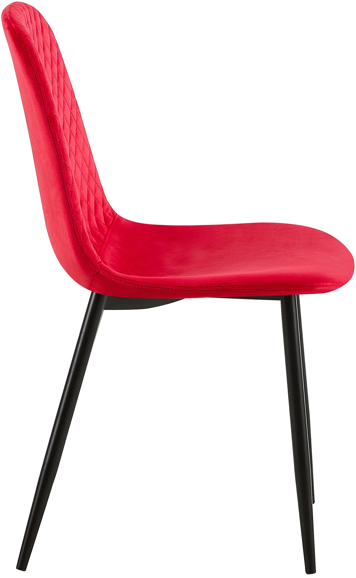 Set de 4 sillas de comedor Giverny en tela o terciopelo