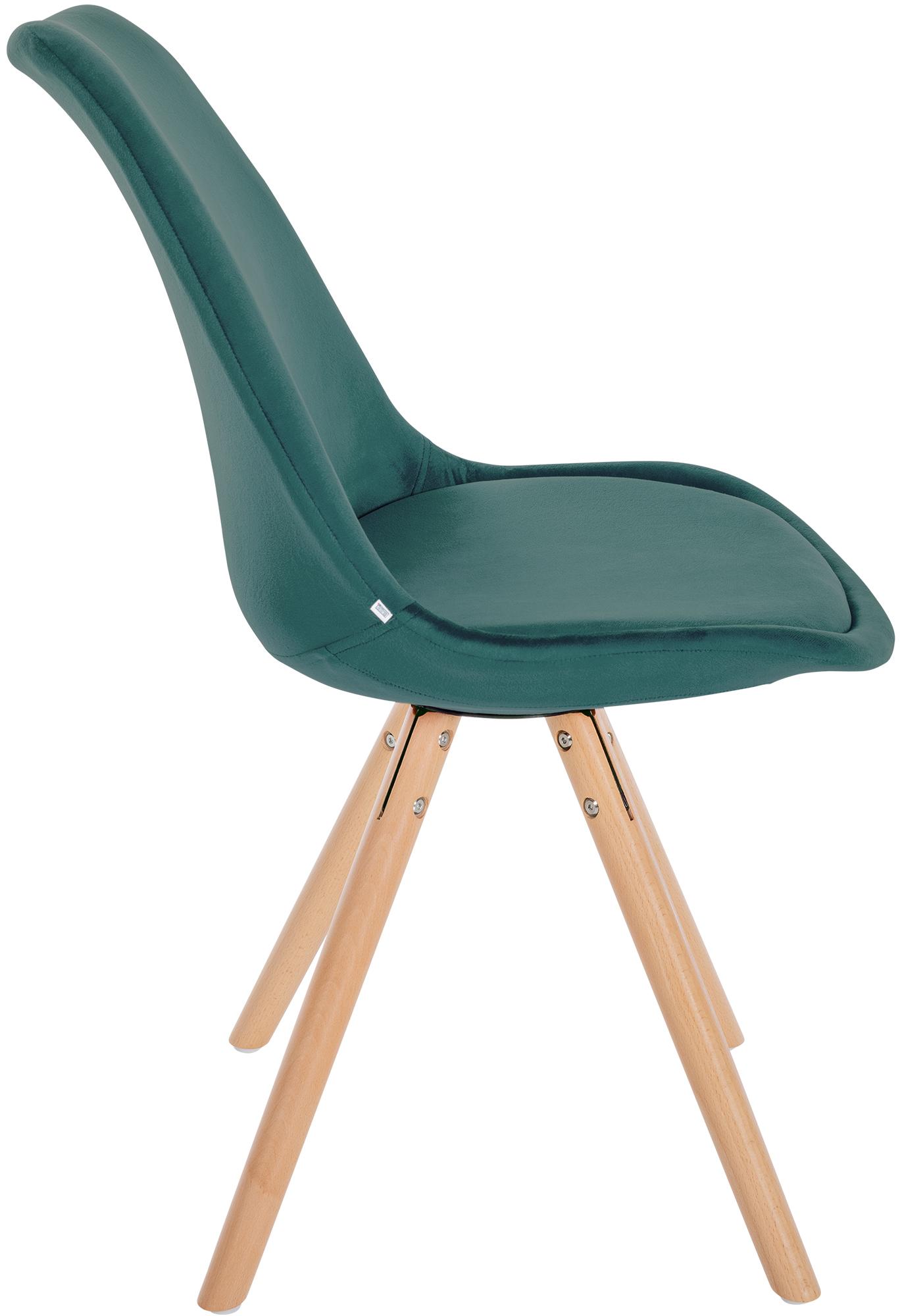 Silla de salón Sofia tapizada en terciopelo