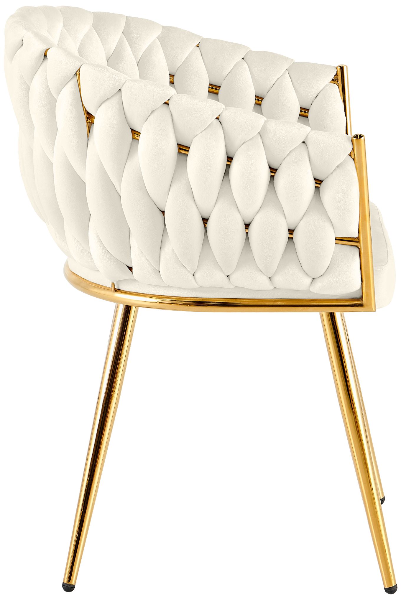 Silla de comedor Molise terciopelo dorado elegante y cómoda para tu hogar