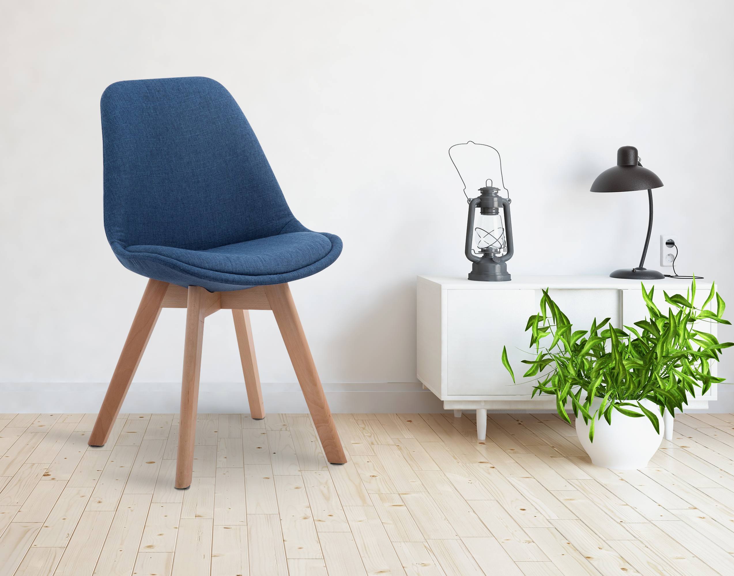 Silla De Comedor Borneo V2 En Tela