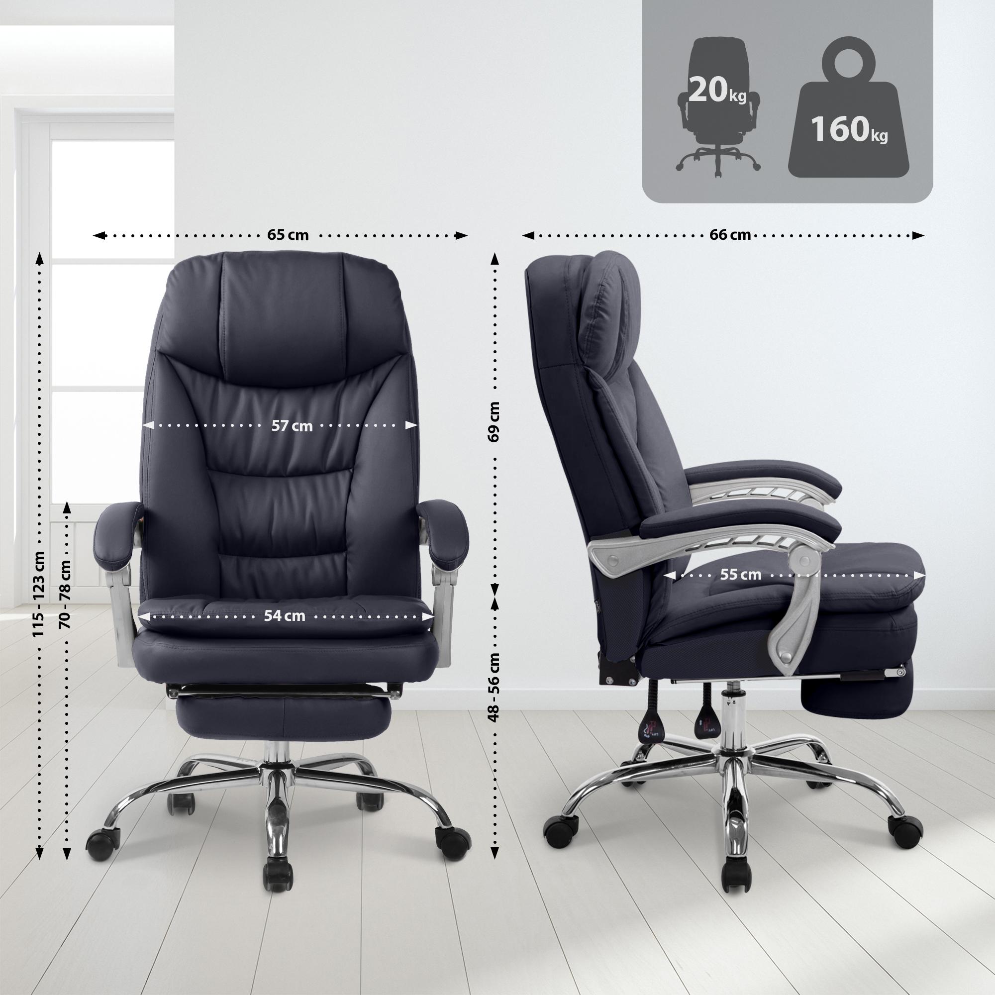 Silla de Oficina XL Troy Cuero Sintético