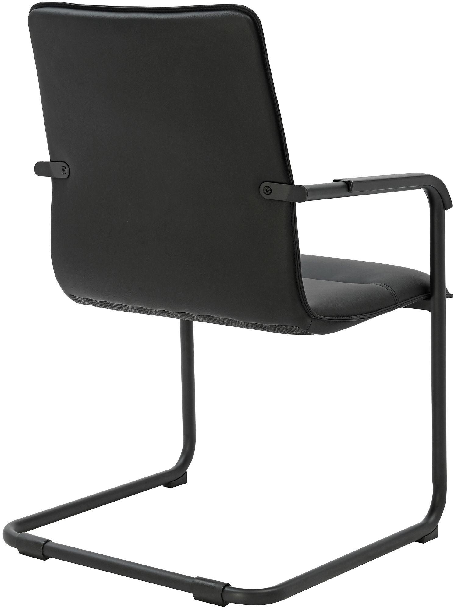 Silla voladiza Seattle de piel sintetica