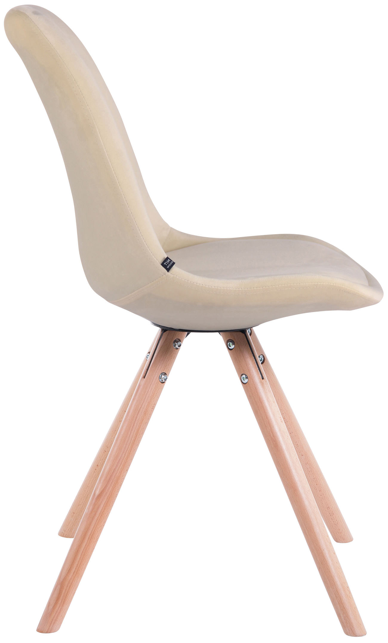 Set de 4 sillas de comedor Toulouse Rund en terciopelo