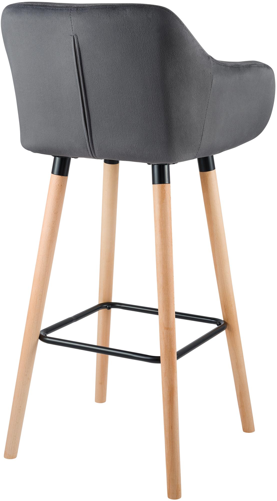 Set de 2 taburetes Grant terciopelo