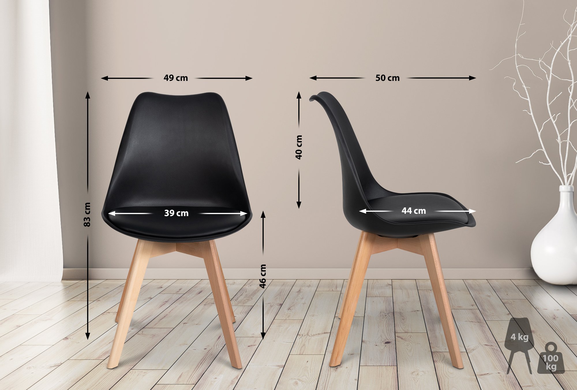Juego de 6 sillas de comedor Ramsey