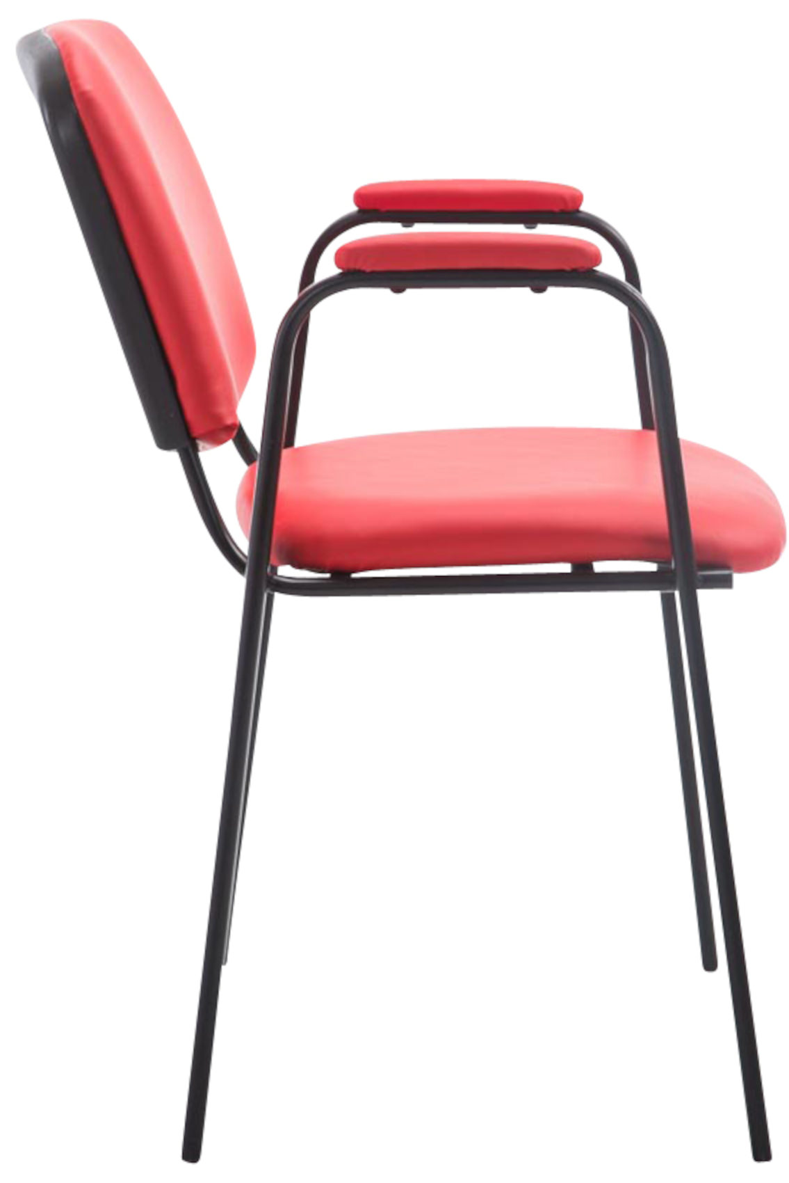 Set de 4 sillas apilables Ken Pro de piel sintética