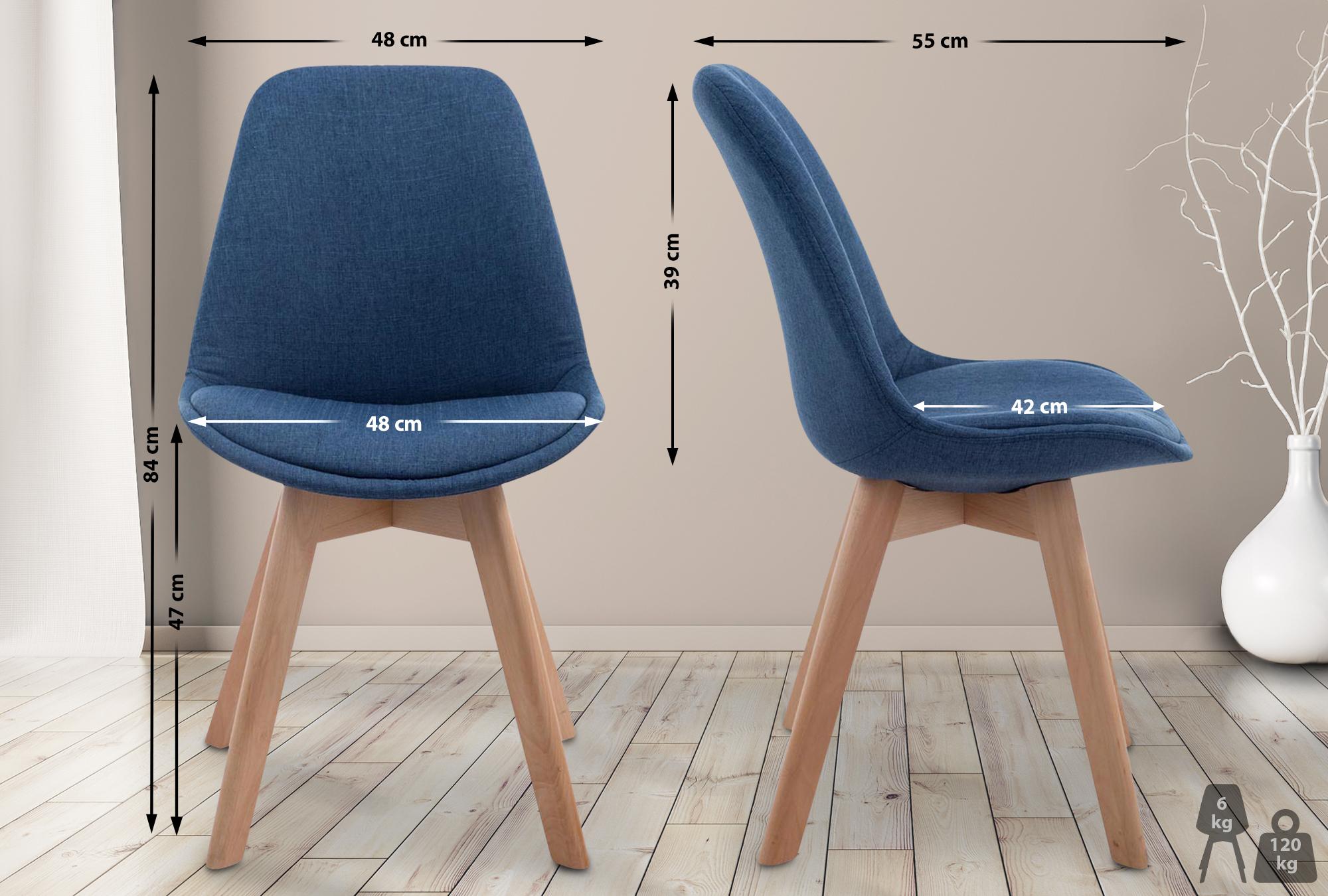 Silla De Comedor Borneo V2 En Tela