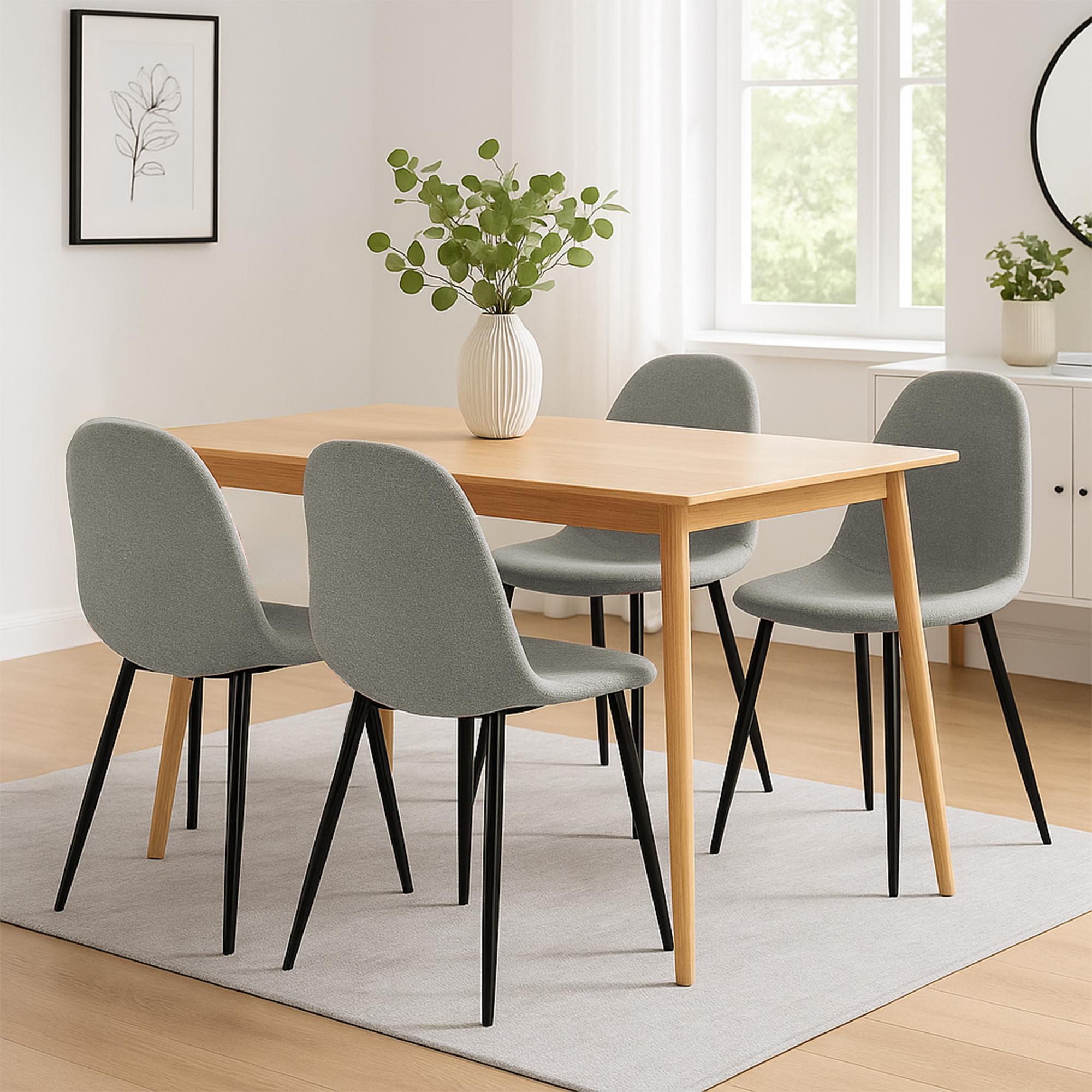 Conjunto de 4 sillas de comedor Napier