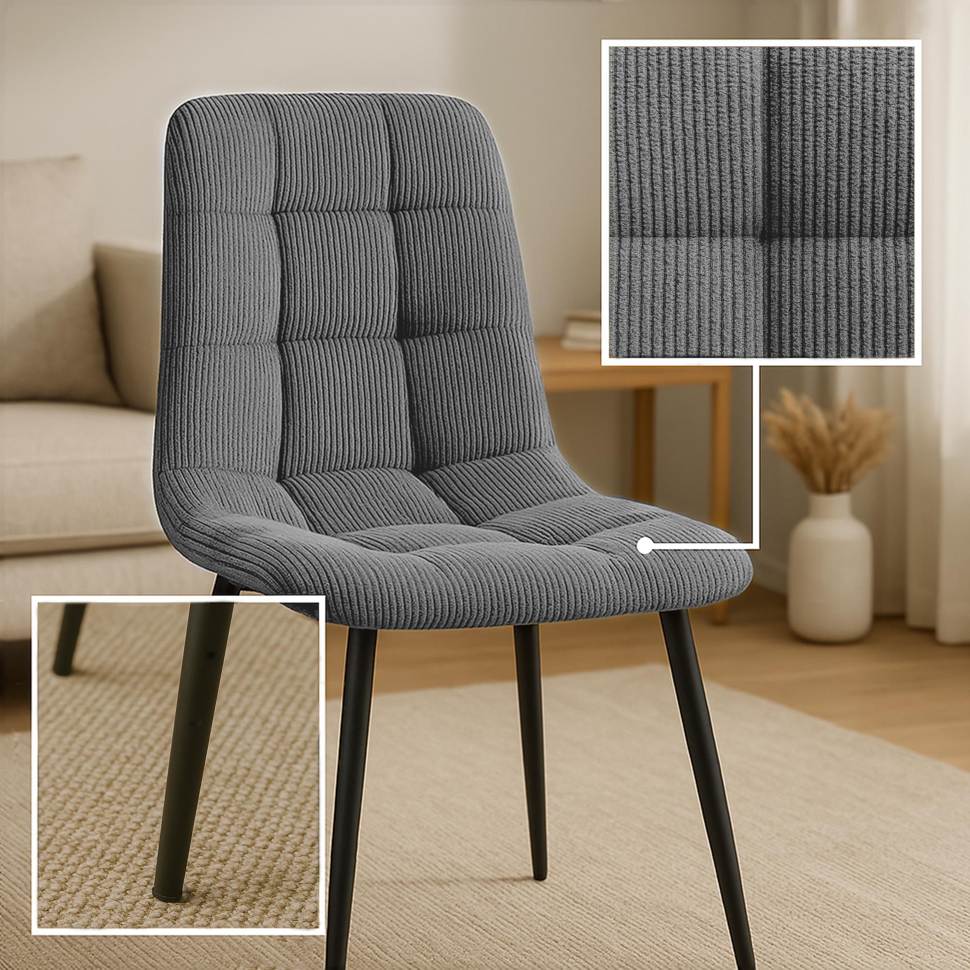 Silla de comedor Antibes Cord