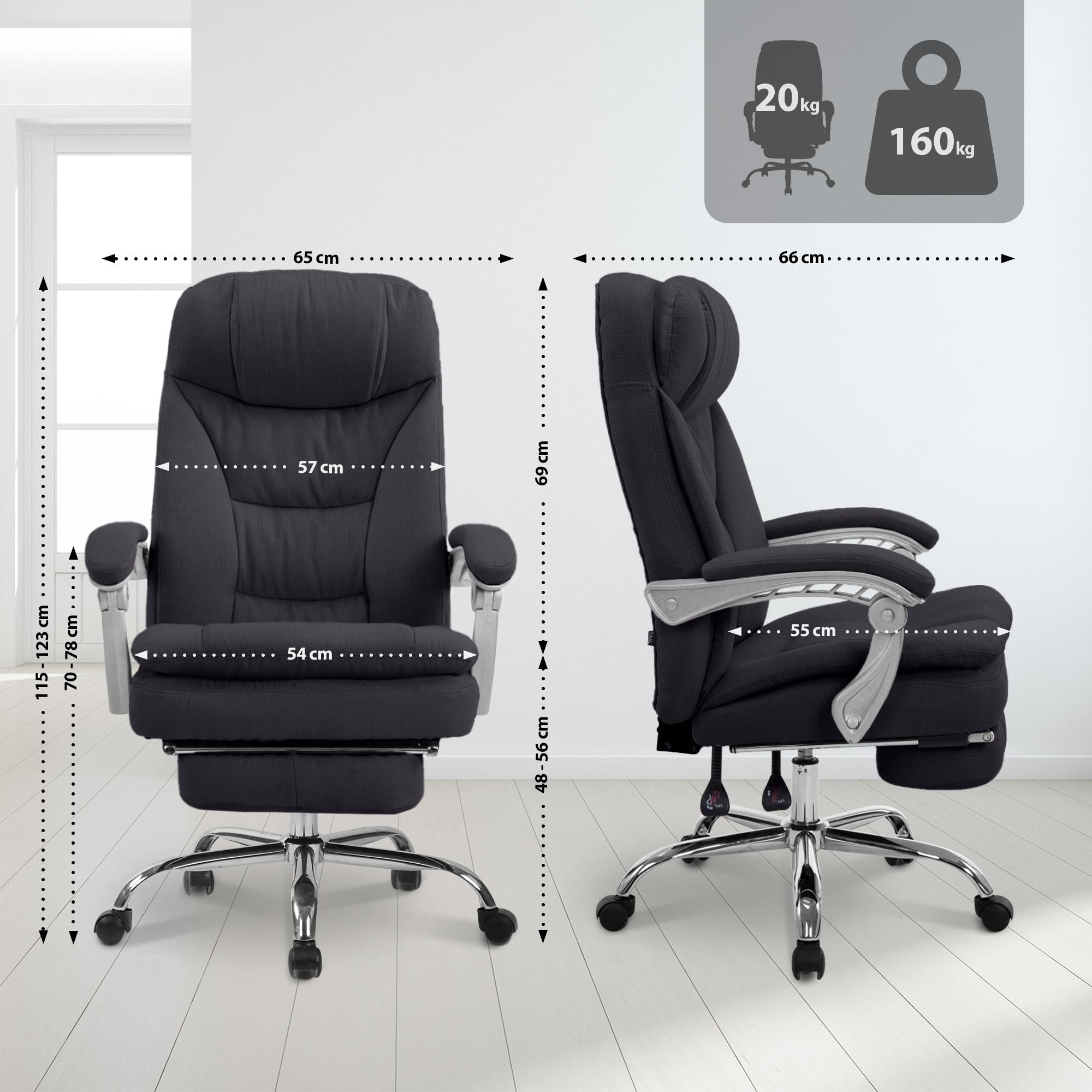 Silla de Oficina XL Troy Tela