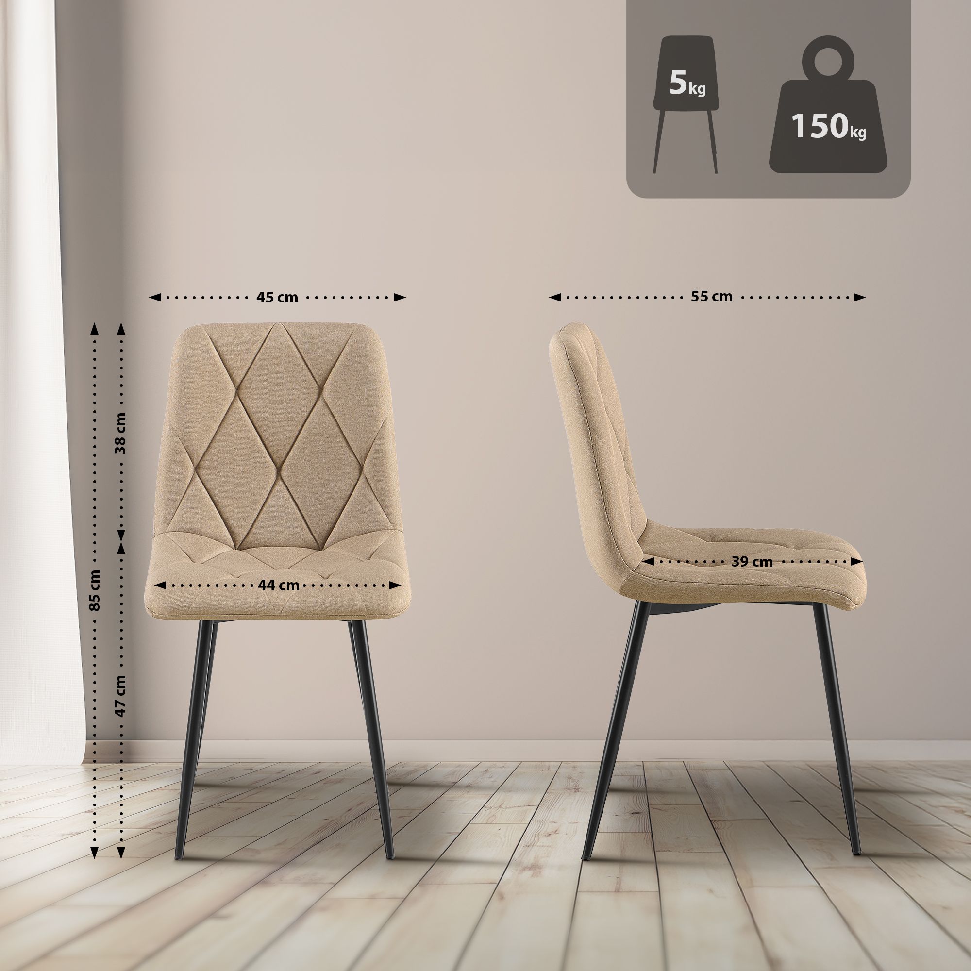 Silla de comedor Clairton