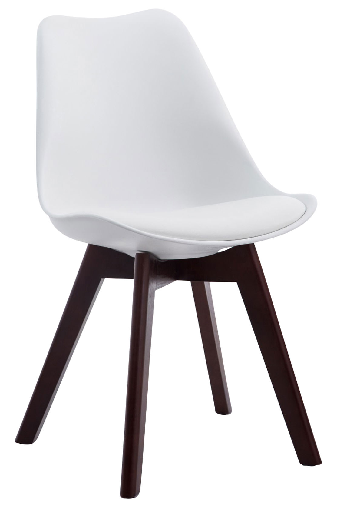 Set de 4 sillas de comedor Borneo en polipiel