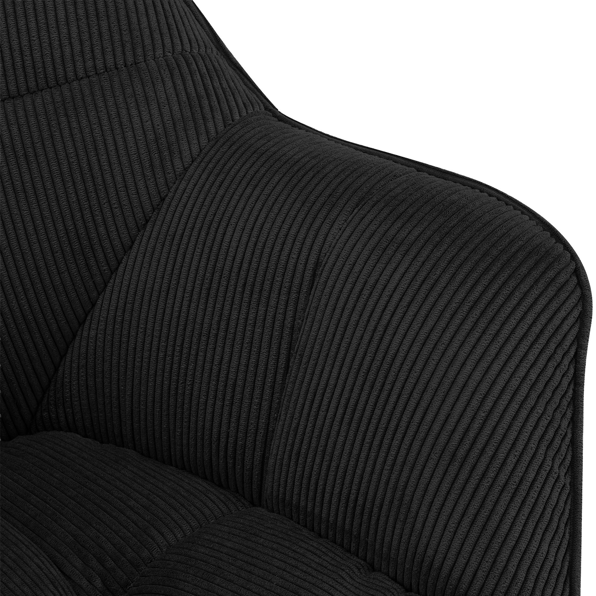 Silla de comedor Milford de pana: comodidad elegante y diseño moderno para tu hogar