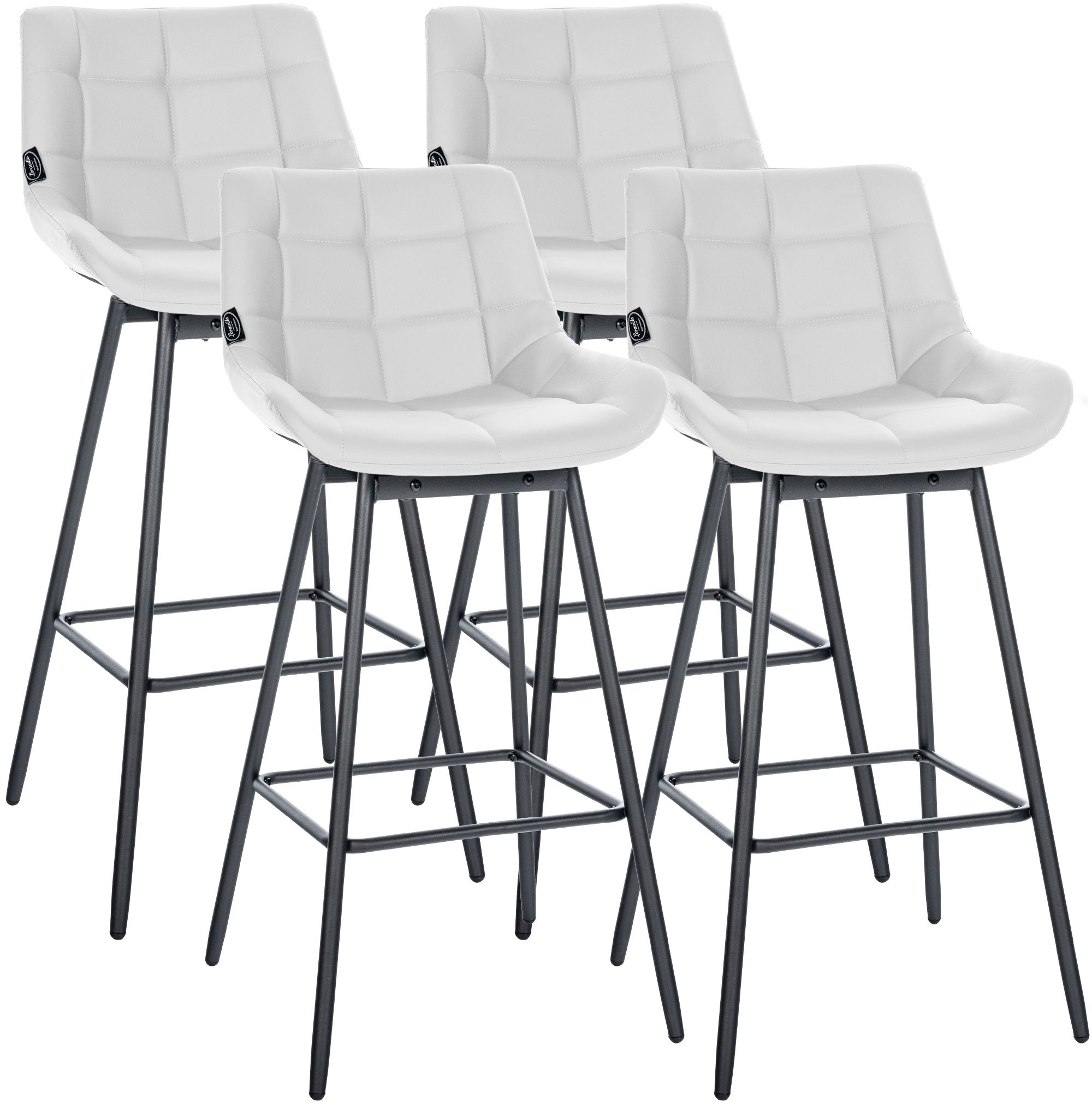 Juego de 4 taburetes de bar Weston giratorios