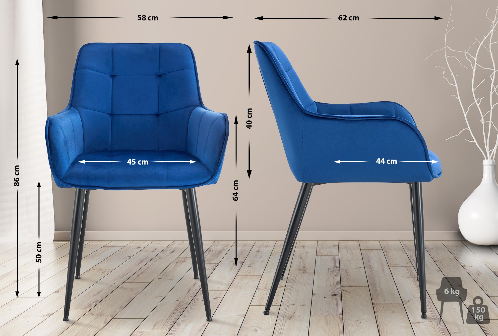 Funda de terciopelo para silla de comedor Ferndale