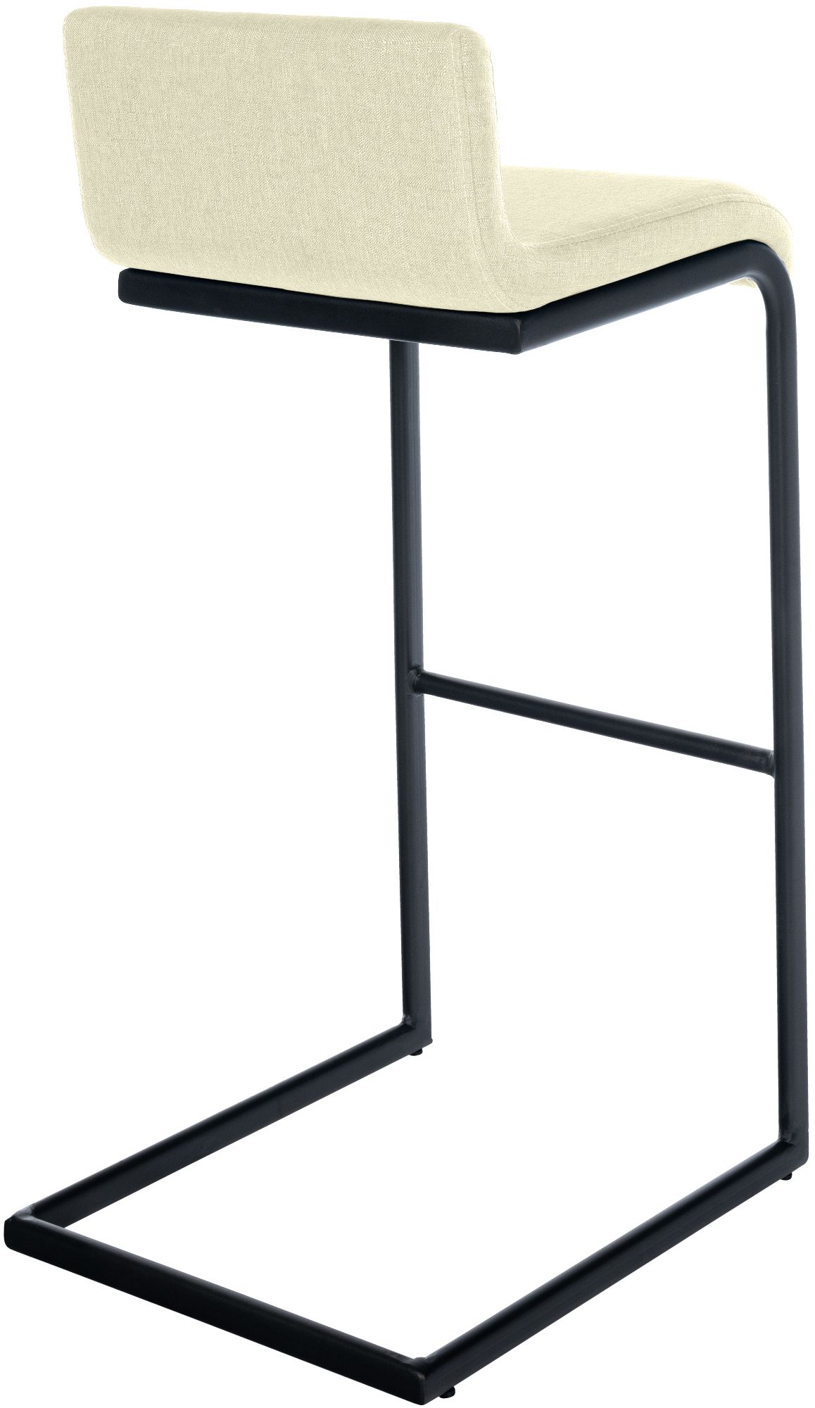 Set de 2 Taburetes de Bar Newport, Estructura de Metal Negro