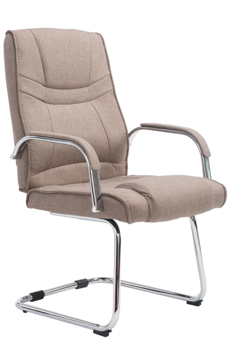 Silla Cantiléver XXL Attila Tapizada en Tela