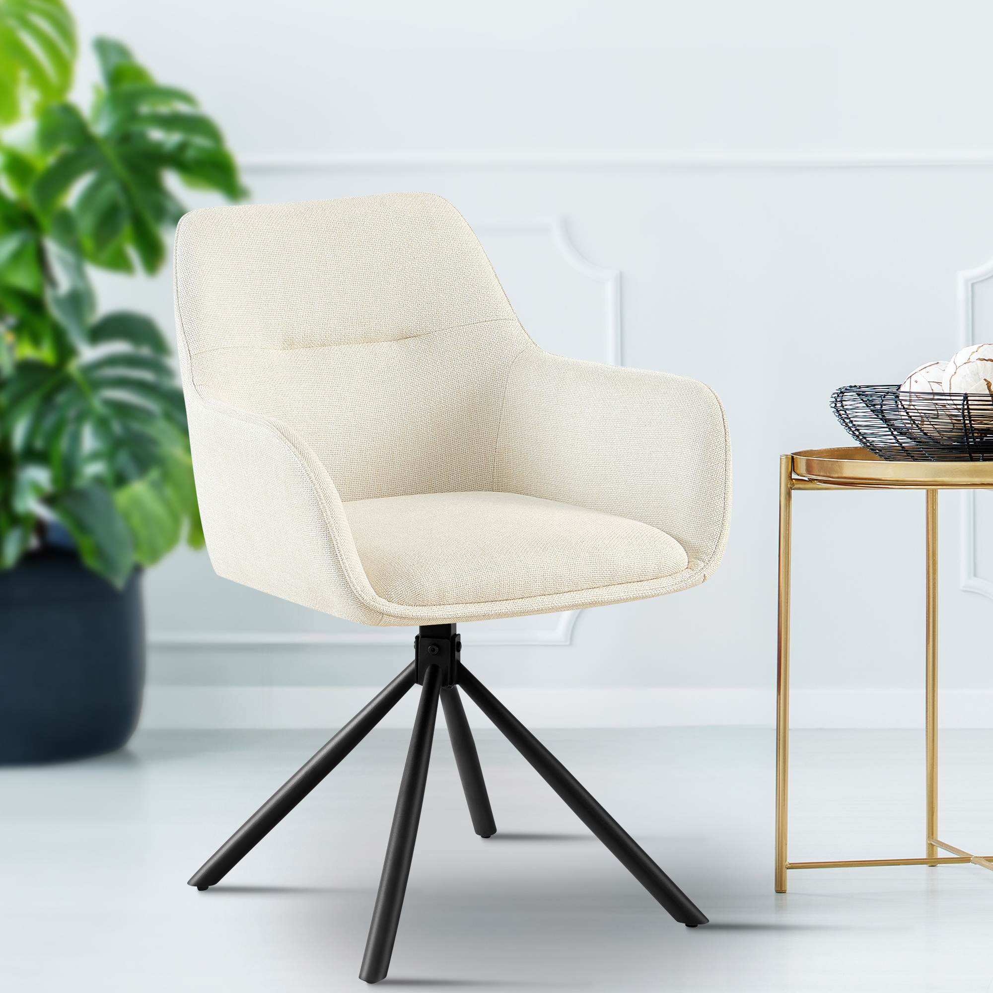 Silla de tela Tipton