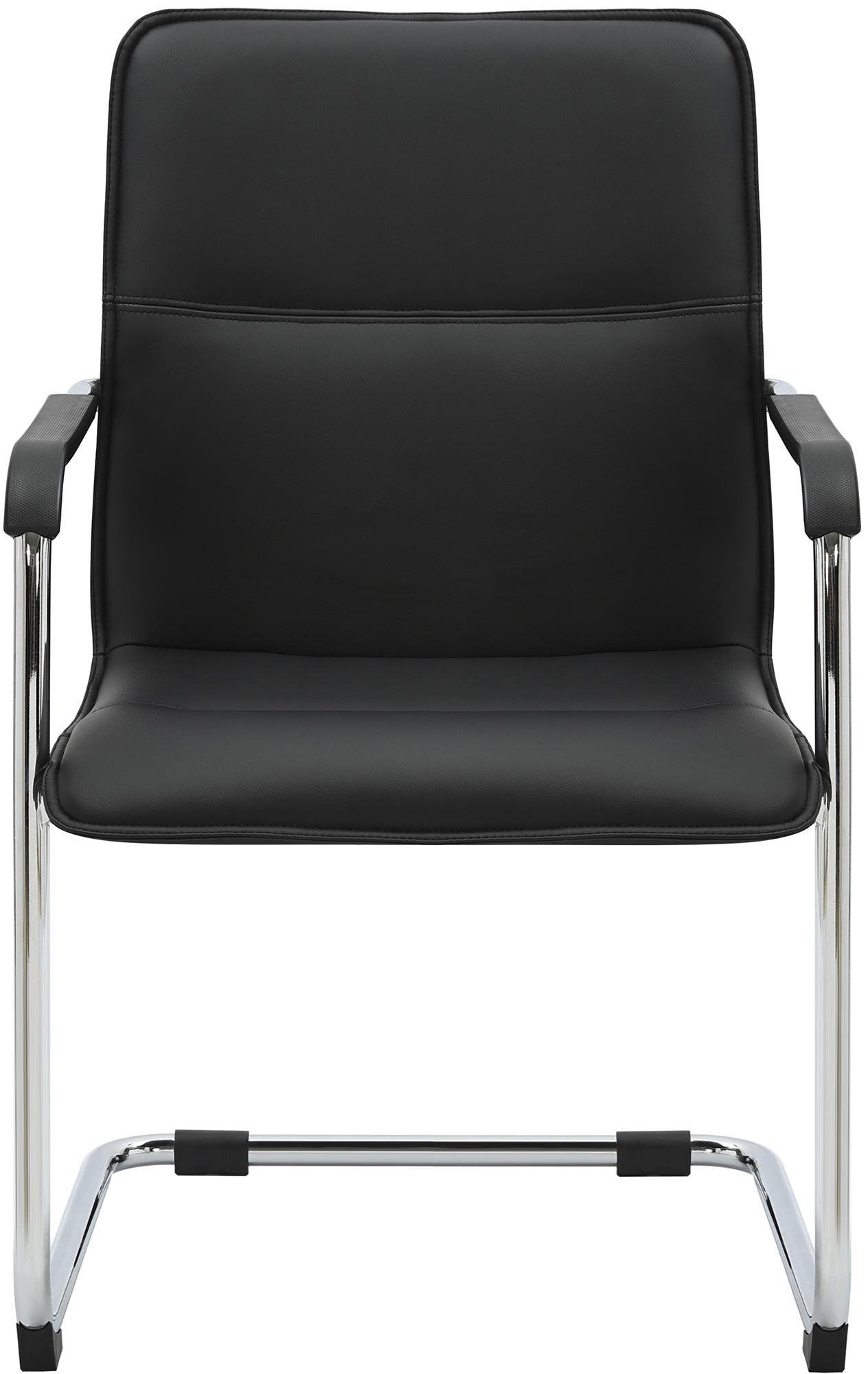 Silla voladiza Seattle de piel sintetica