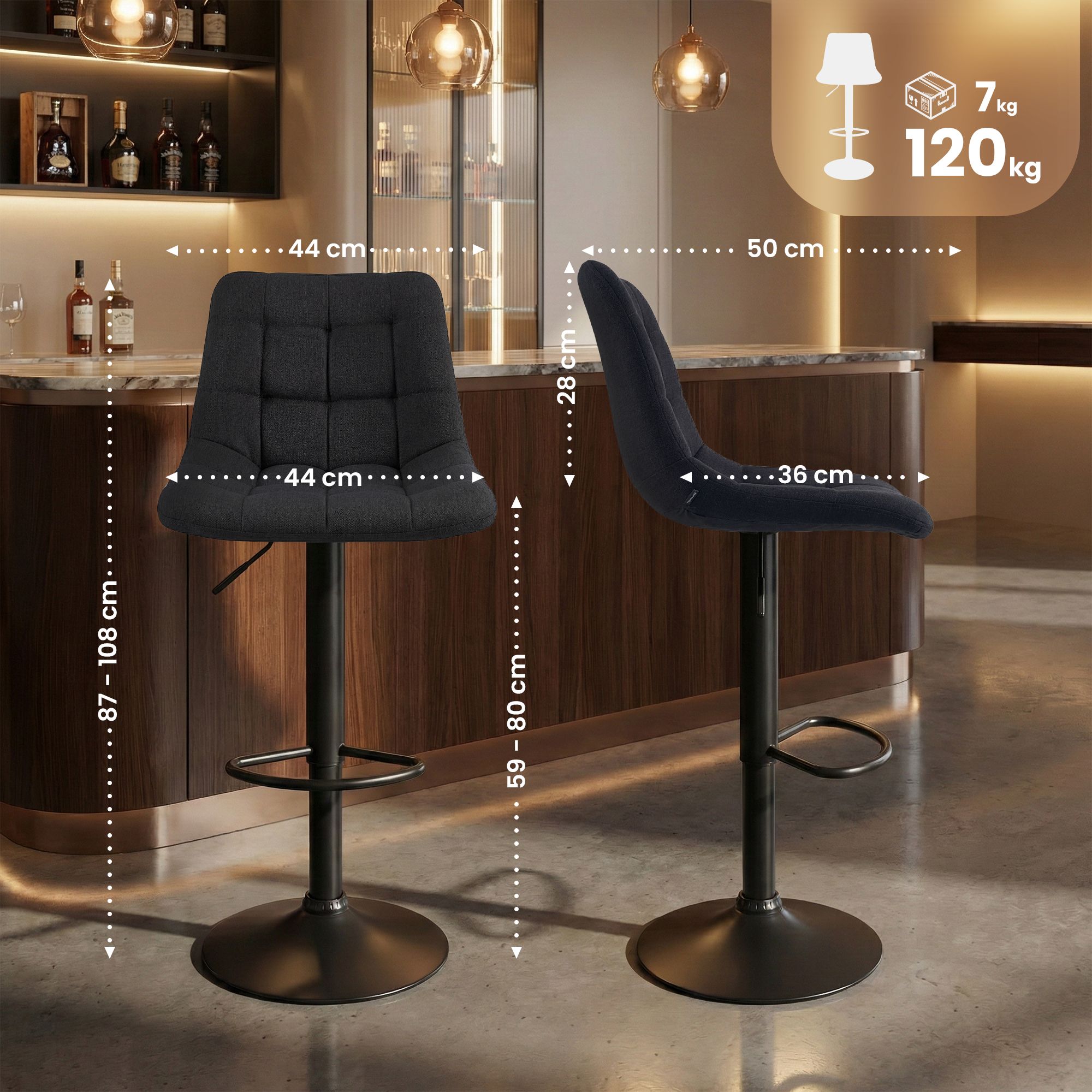 Taburete de bar Mapun