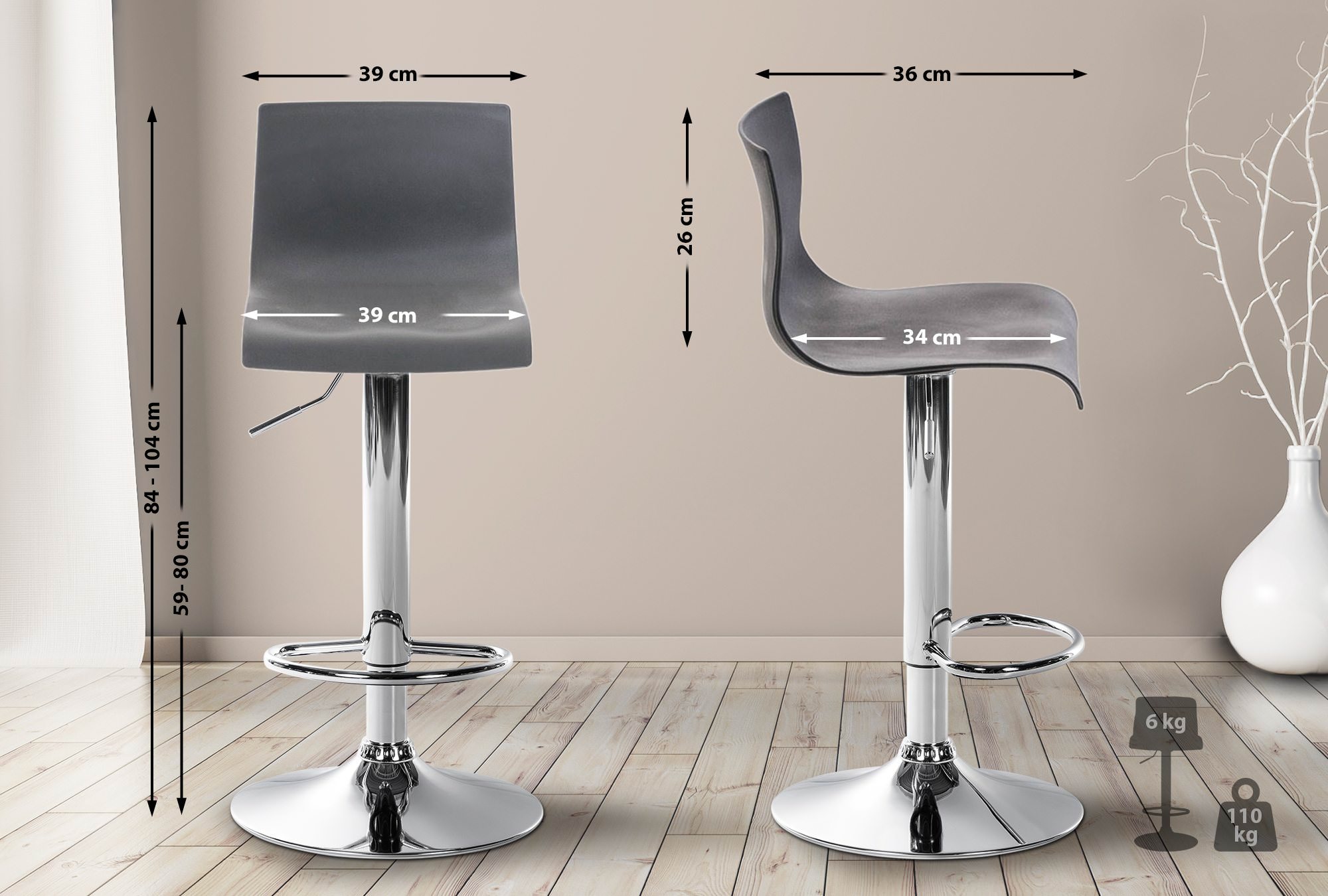 Taburete de bar Hover