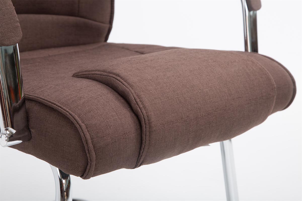 Silla Cantiléver XXL Attila Tapizada en Tela