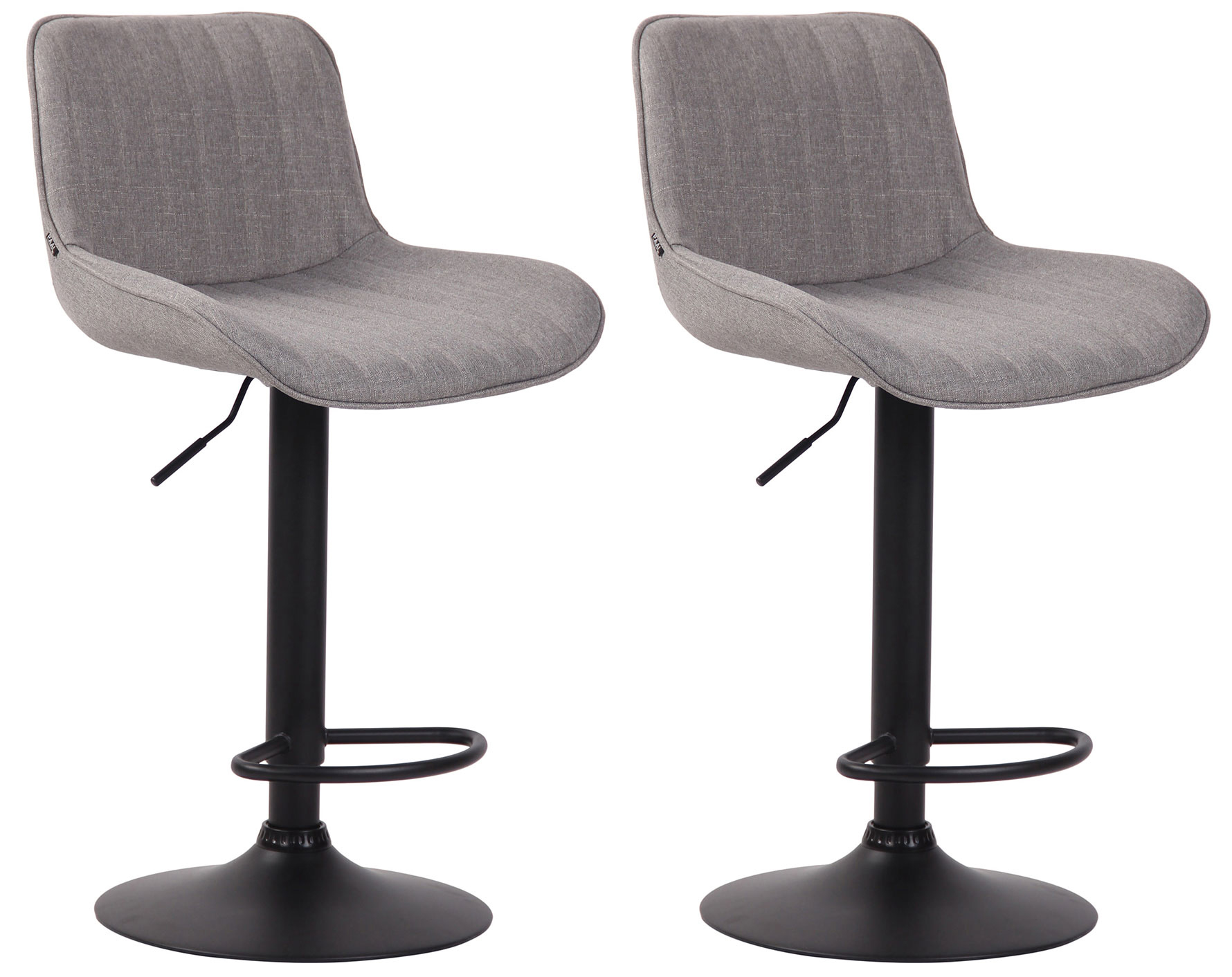 Set de 2 Taburetes de bar lentini en tela