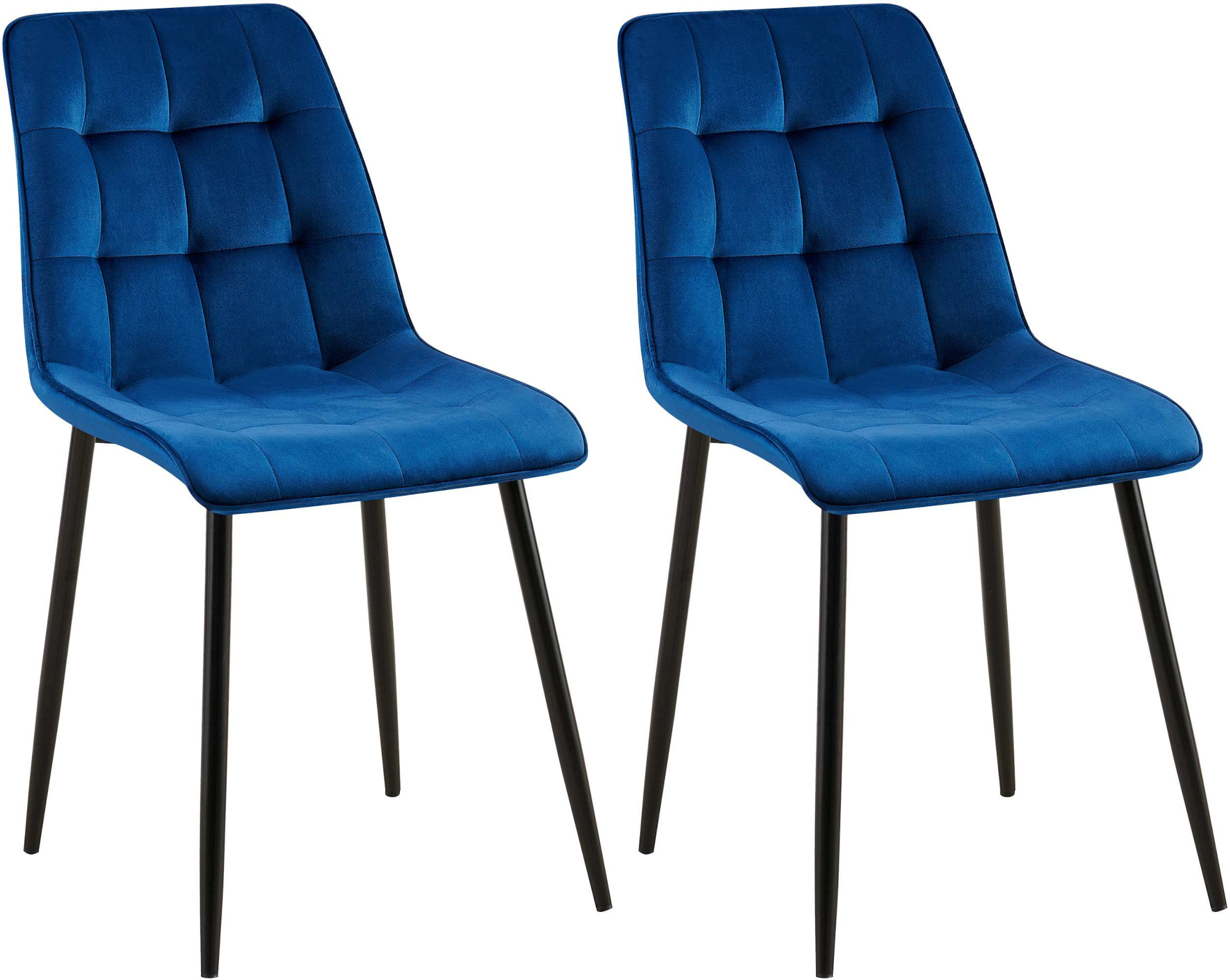 Lote de 2 sillas de comedor Funda de terciopelo Gifford