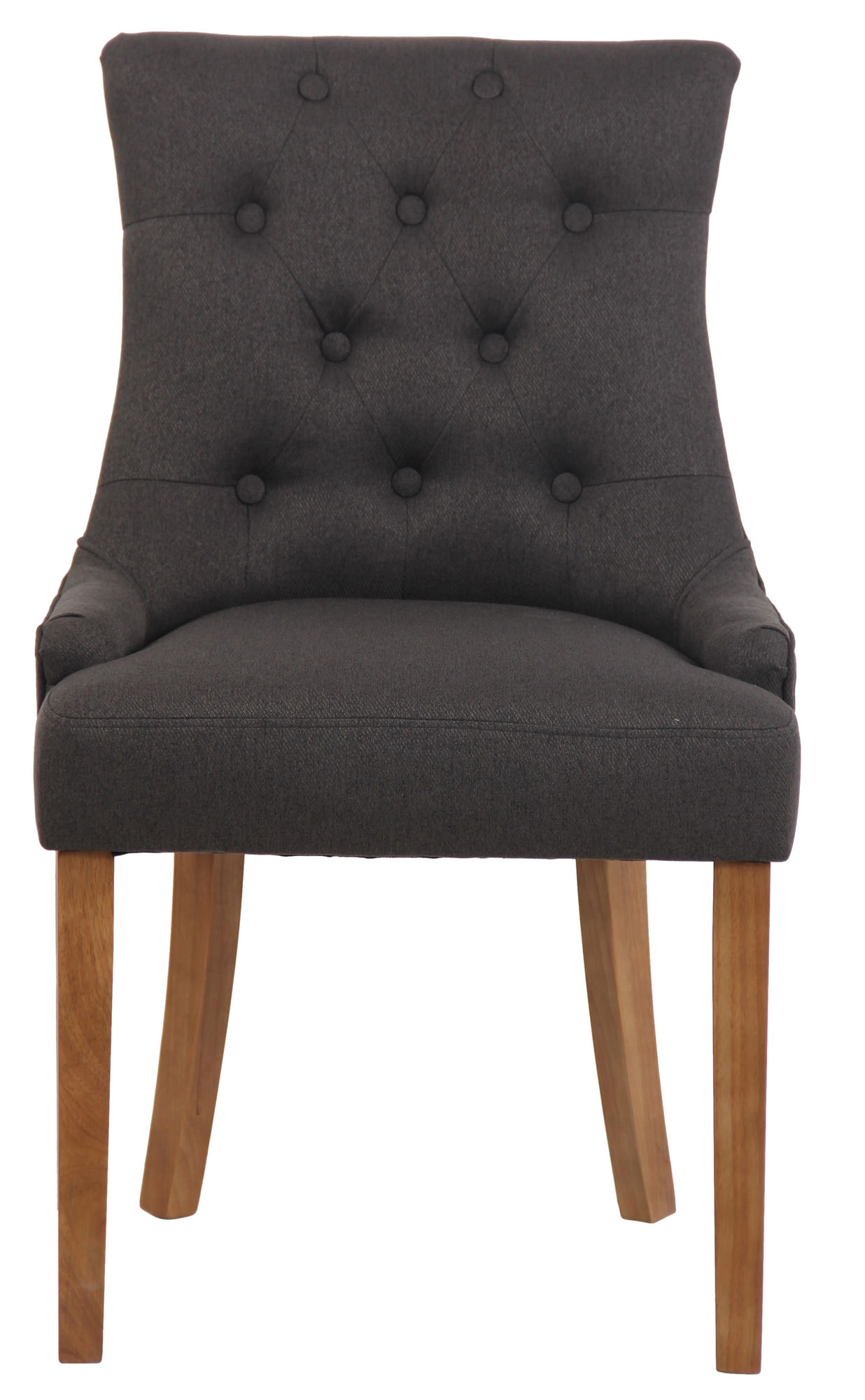 Silla De Comedor Inverness De Tela En Esltilo Chesterfield