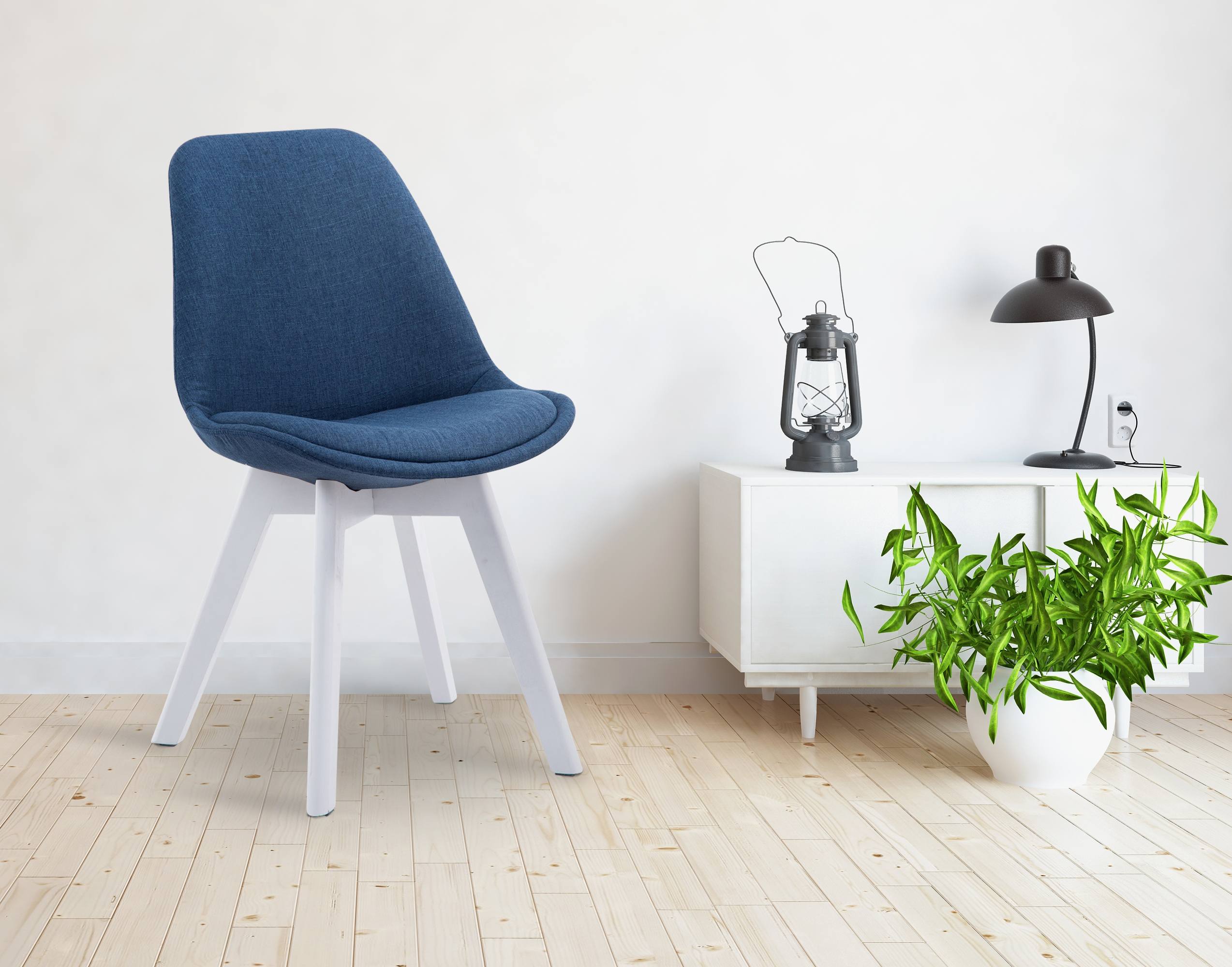 Silla De Comedor Borneo V2 En Tela