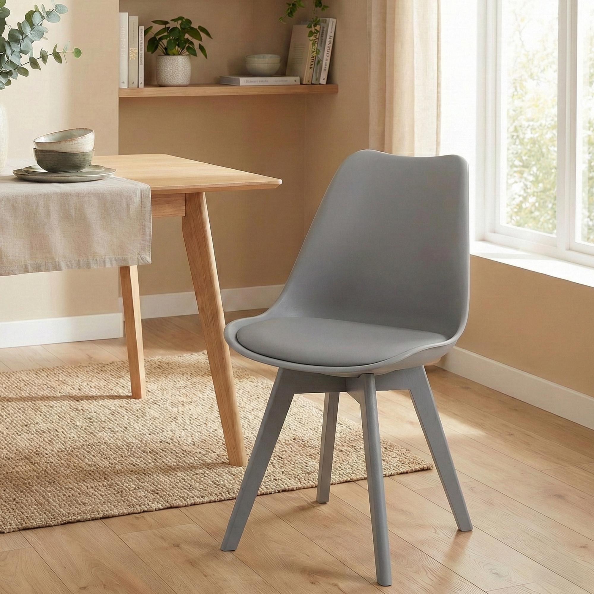Silla de comedor Linares elegante, cómoda y fácil de limpiar Ideal para tu hogar