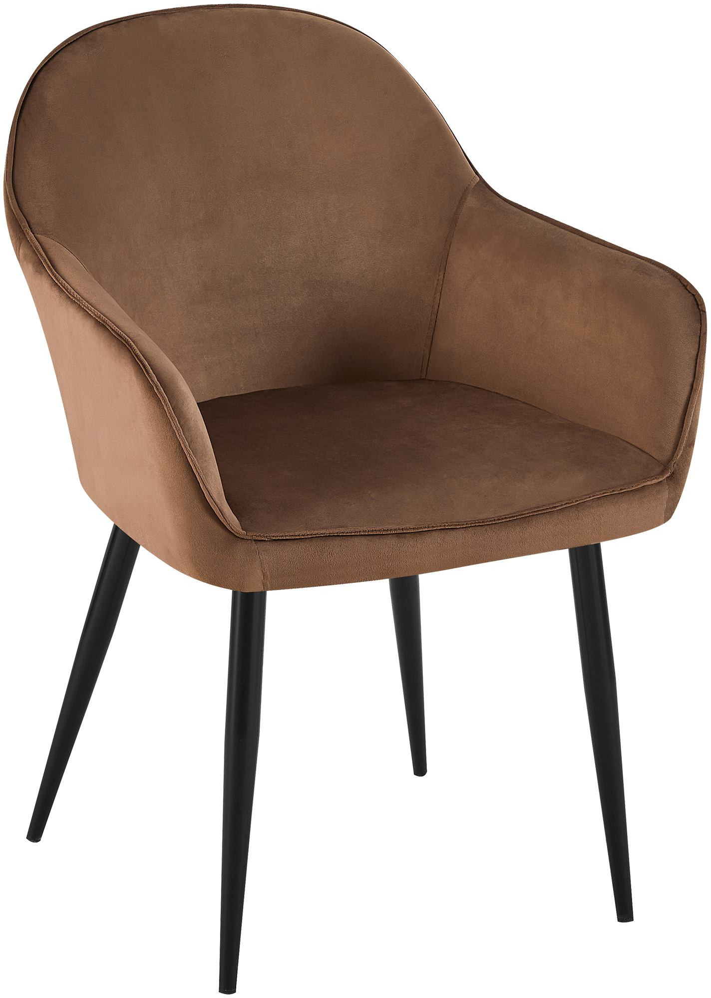 Silla de comedor Boise en terciopelo