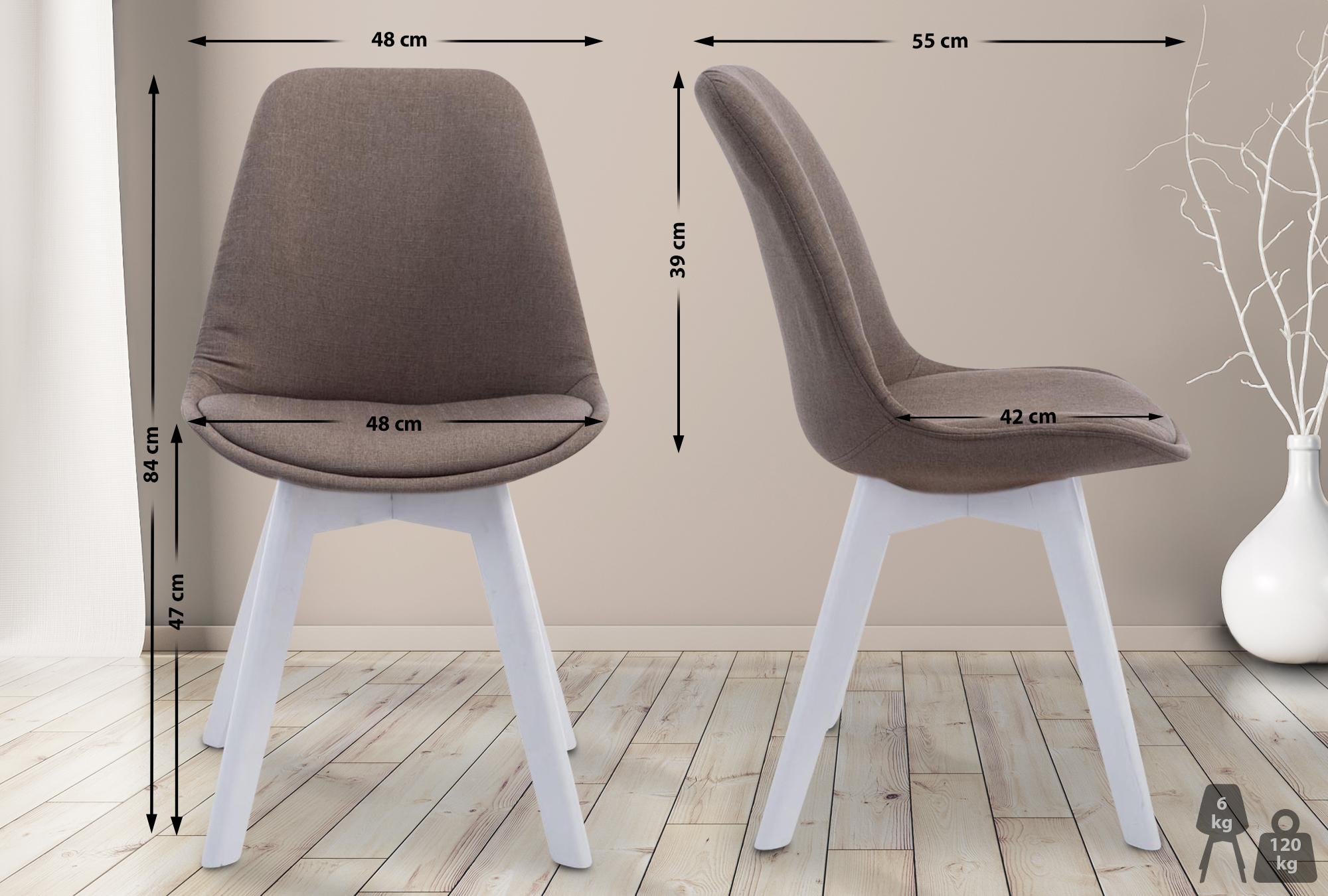 Silla De Comedor Borneo V2 En Tela
