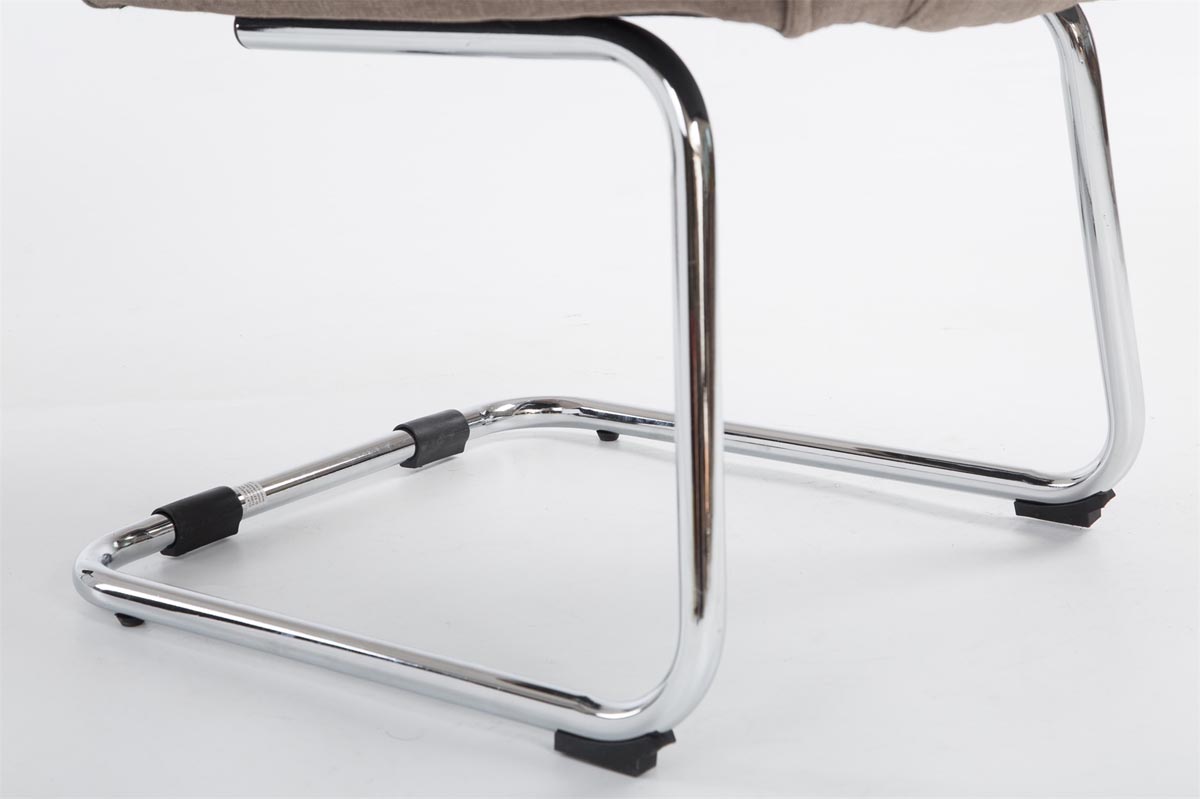 Silla Cantiléver XXL Attila Tapizada en Tela