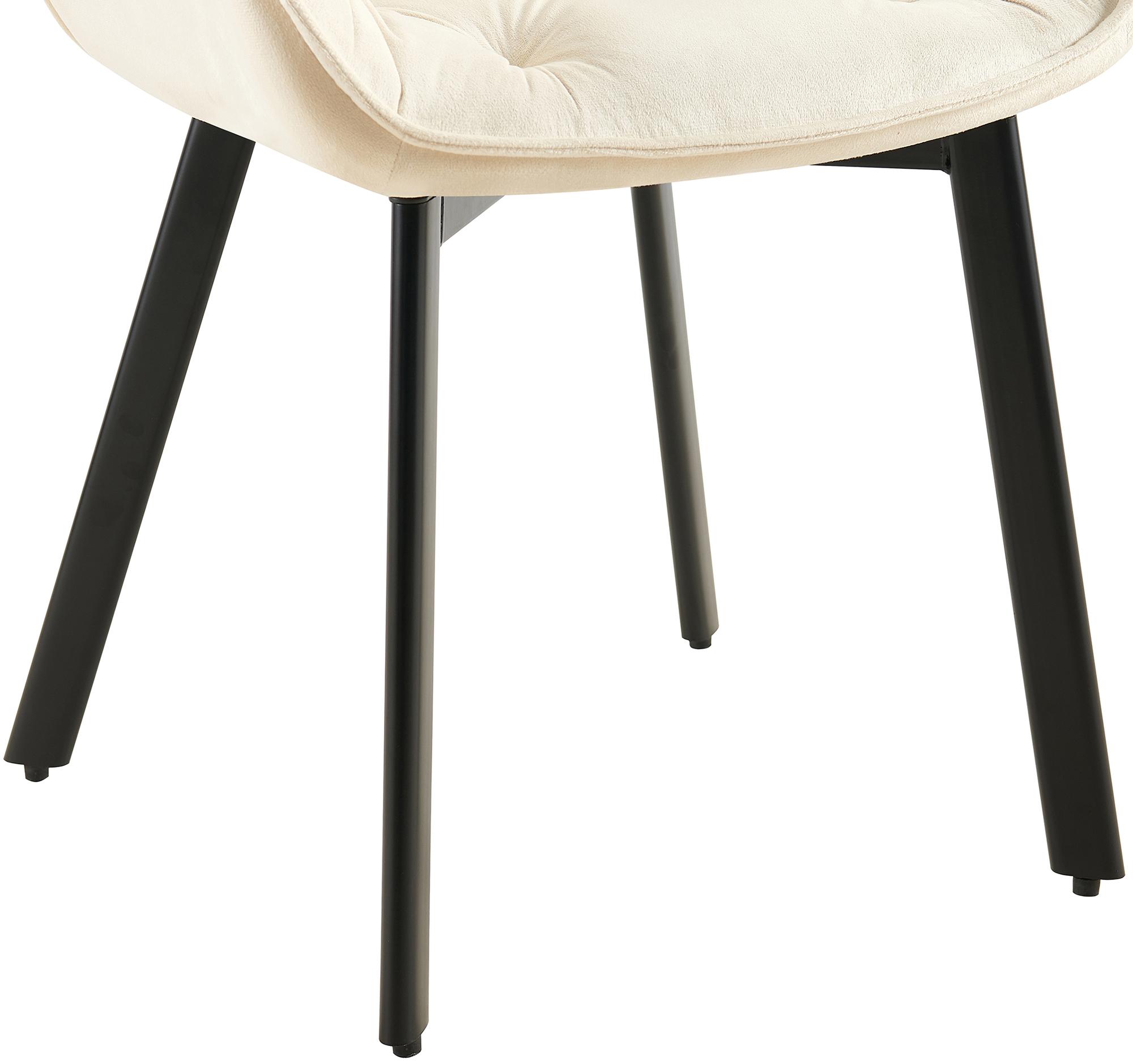 Juego de 2 Sillas de Comedor Antigo Giratorias de Terciopelo