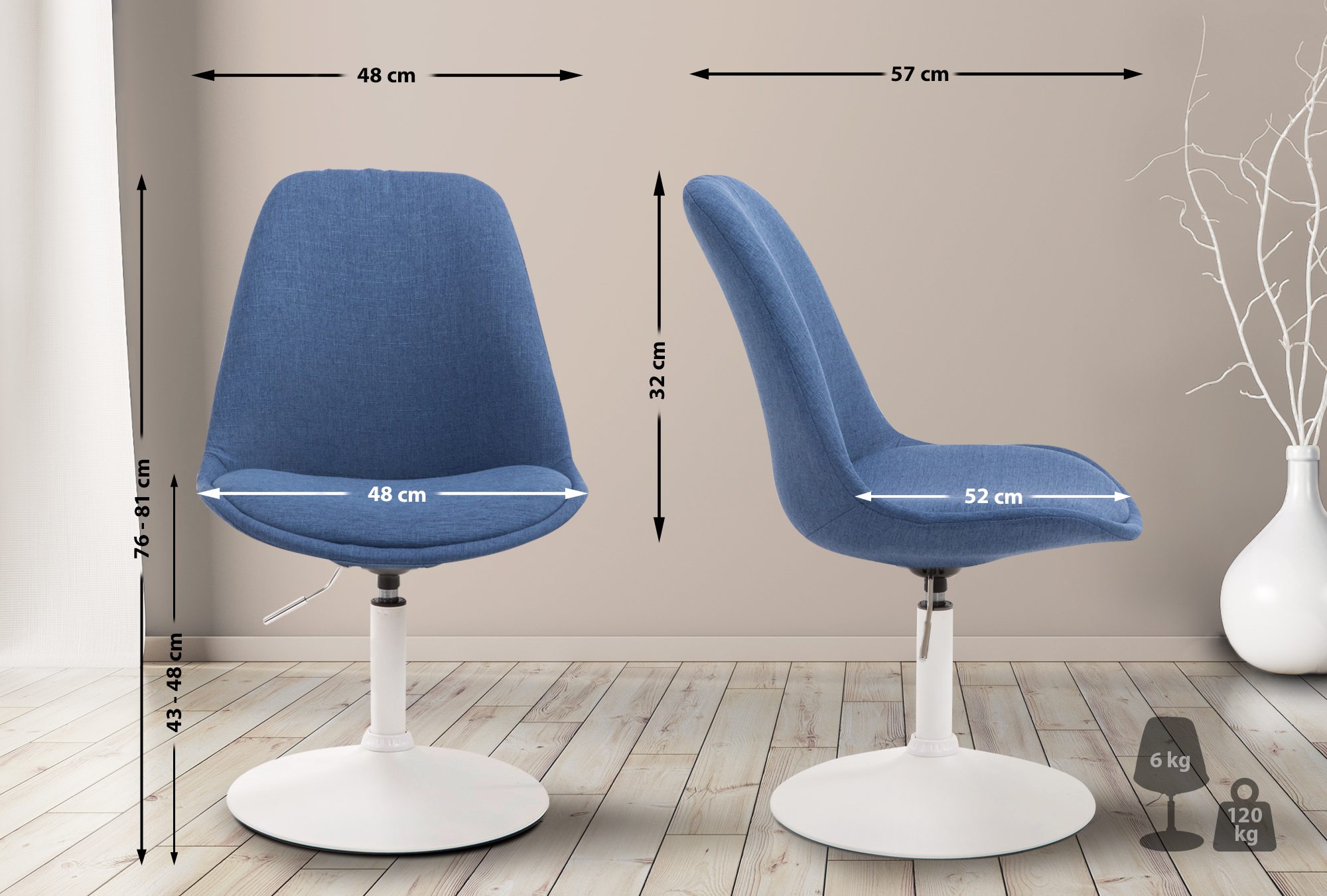 Silla De Comedor Maverick En Tela
