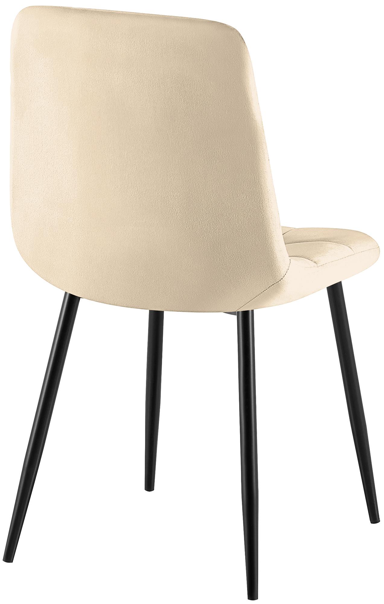 Silla de comedor Antibes tapizada en terciopelo