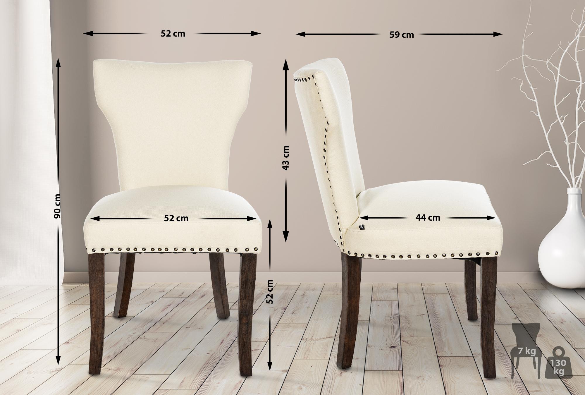 Silla de comedor Zadar en tela