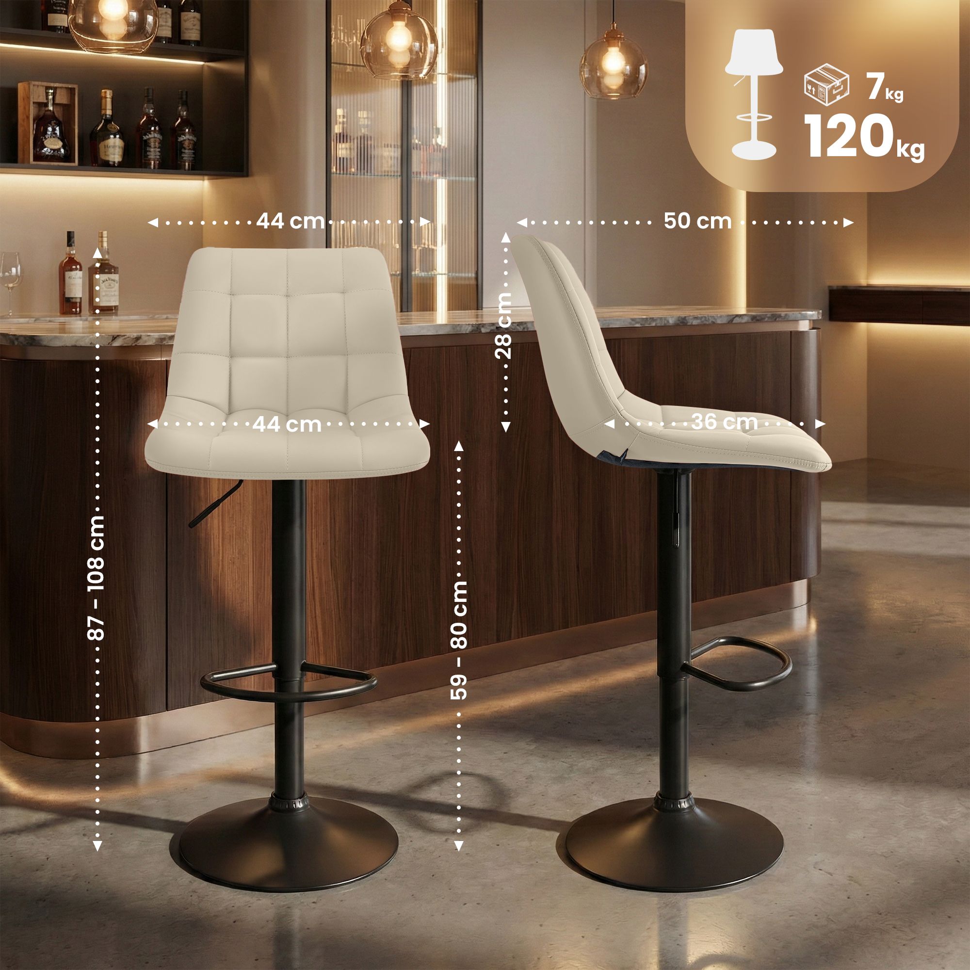 Taburete de bar Mapun