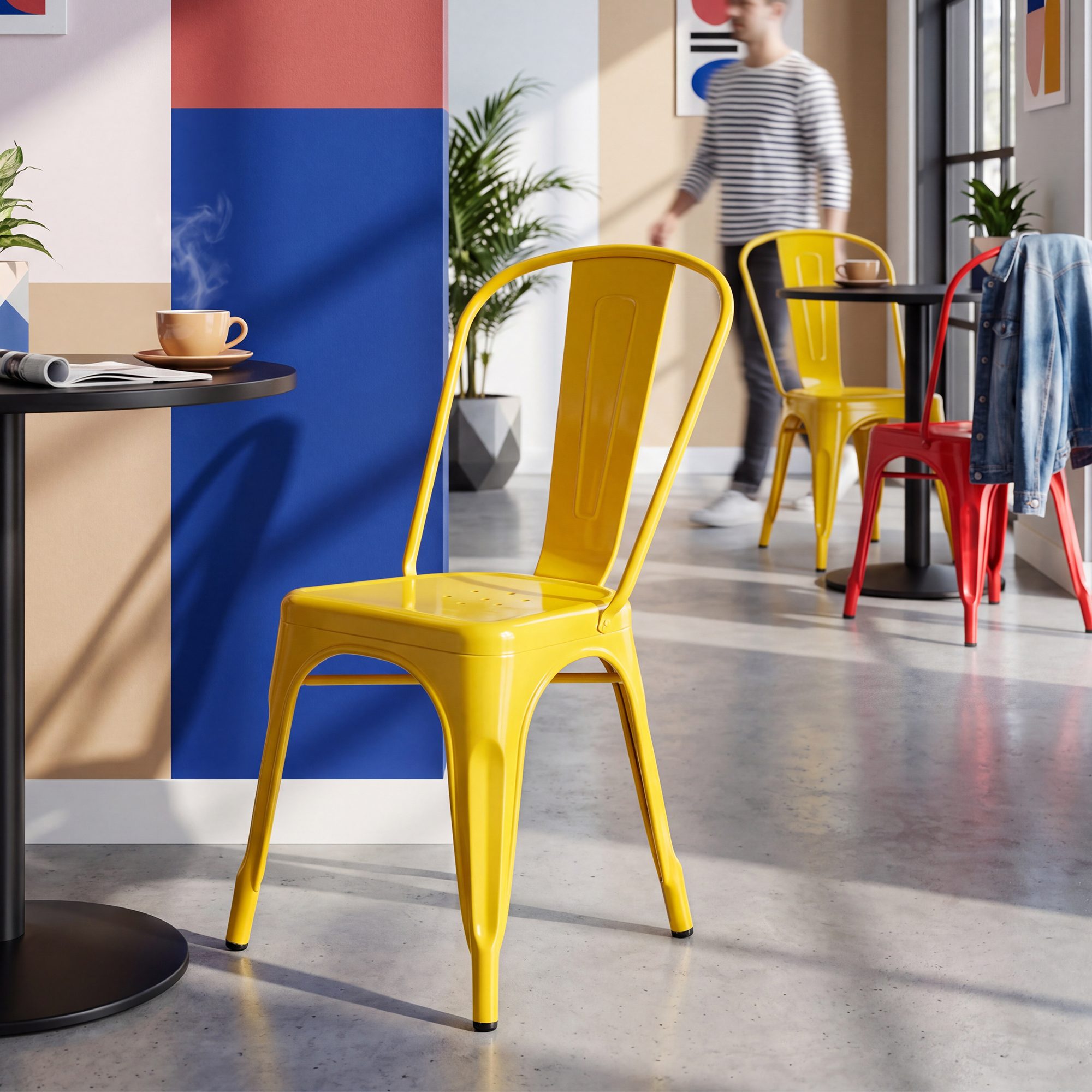 Set de 4 Sillas Apilables Benedikt
