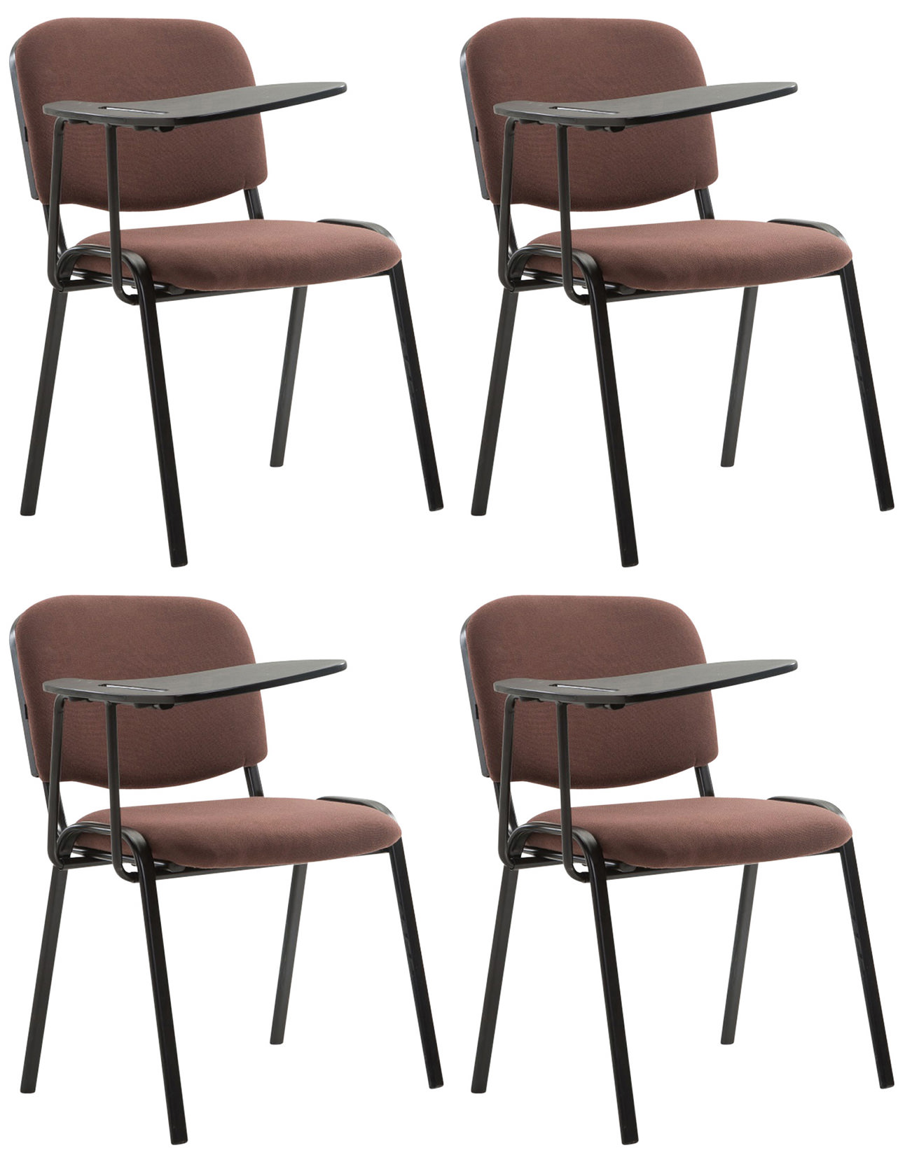 Juego de 4 sillas Ken en tela con mesa plegable