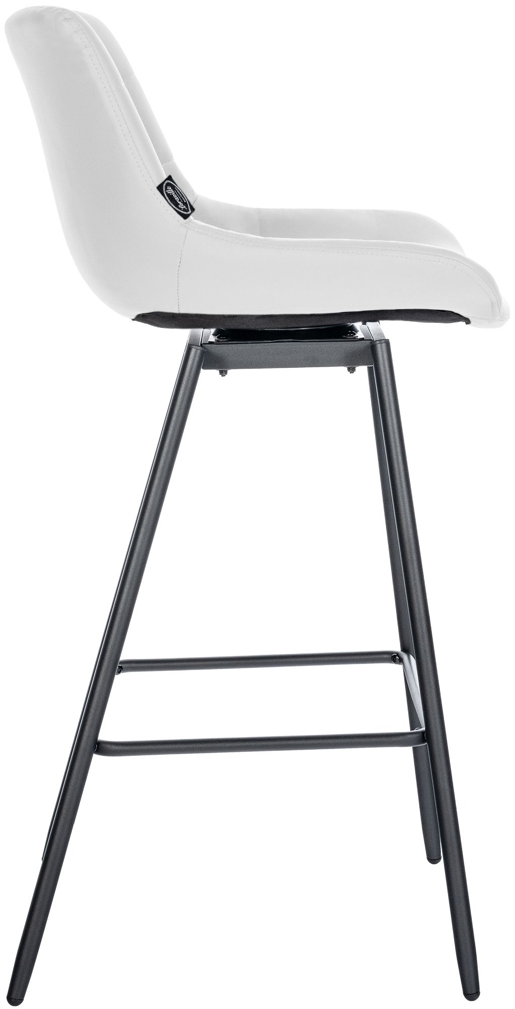 Taburete de Bar Weston Giratorio 180 grados | Taburete Alto con Respaldo y Asiento Acolchado