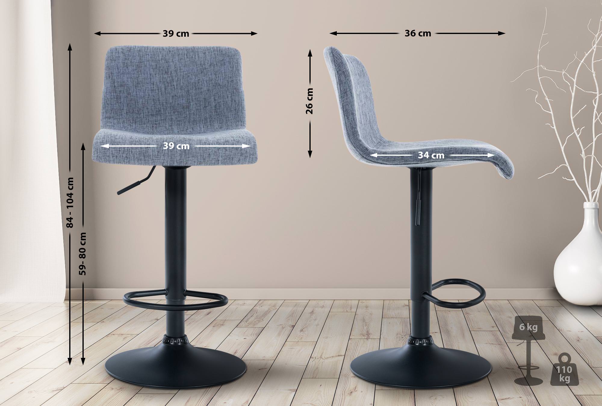 Taburete de Bar Hover en Tela