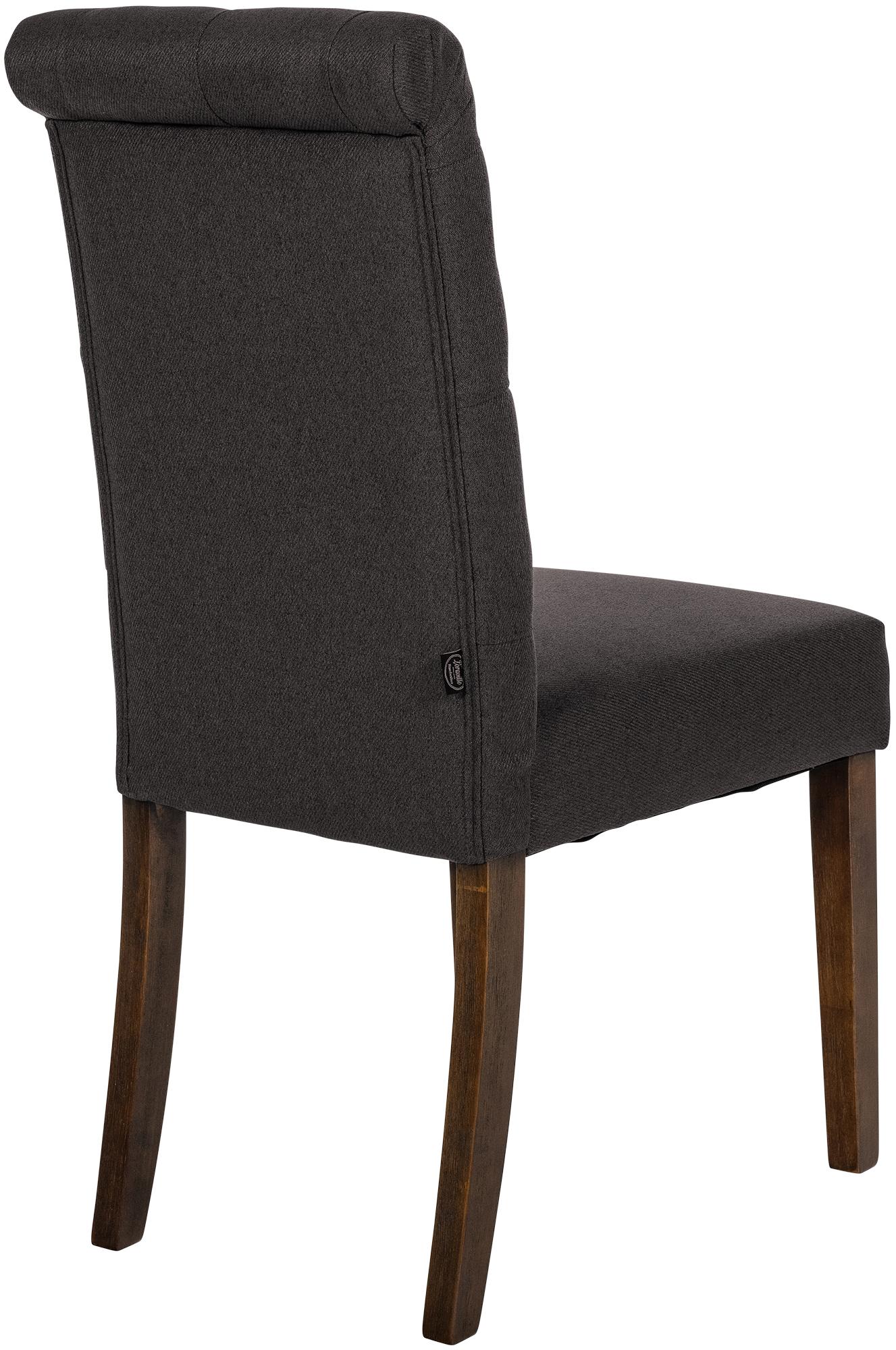 Set de 2 sillas de comedor Lisburn en tela o terciopelo