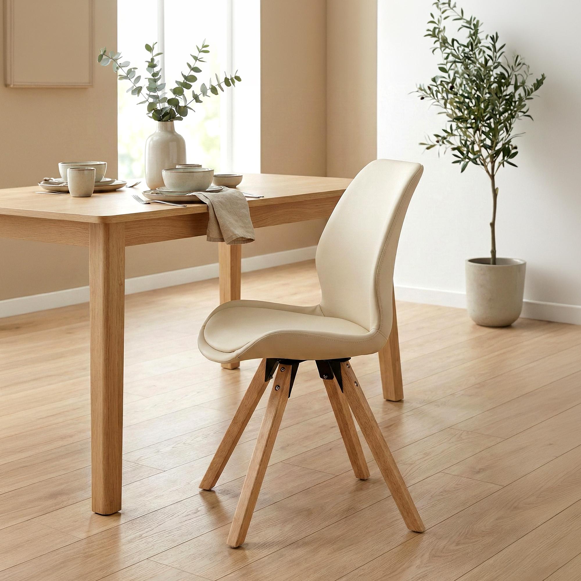 Juego de 2 Sillas de Comedor Luna