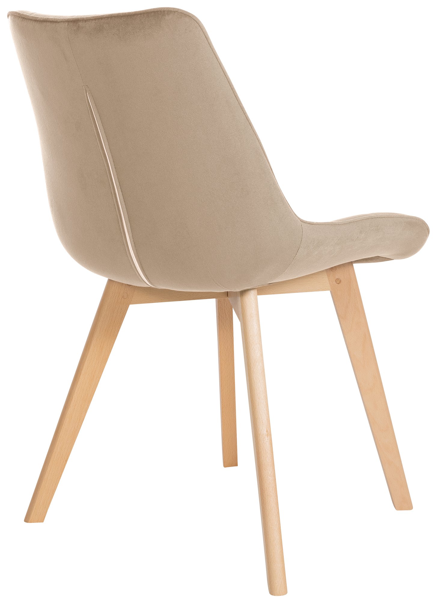 Set de 2 Sillas de comedor Brook en terciopelo