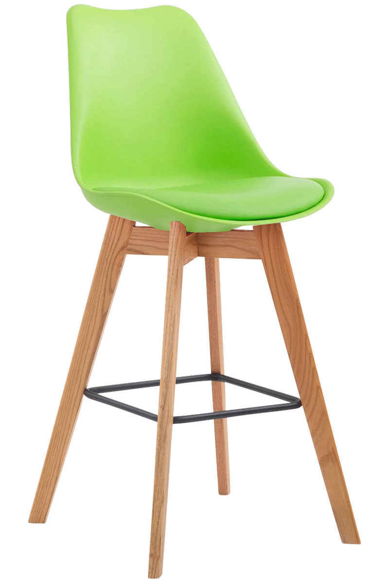 Set De 2 Taburetes De Bar Metz Con Asiento En Polipropileno