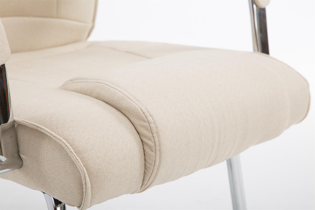 Silla Cantiléver XXL Attila Tapizada en Tela